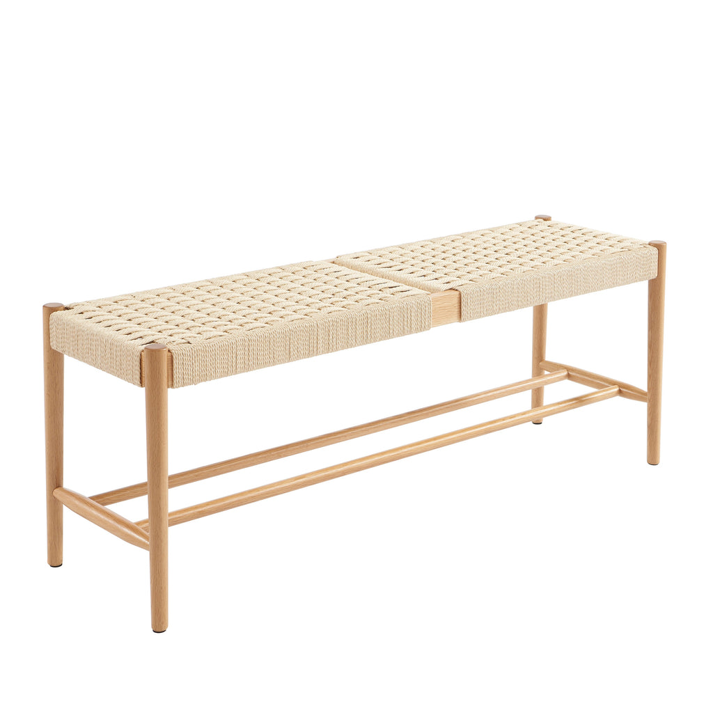 MOTTO Scandinavian-Style Solid Wood Bench
