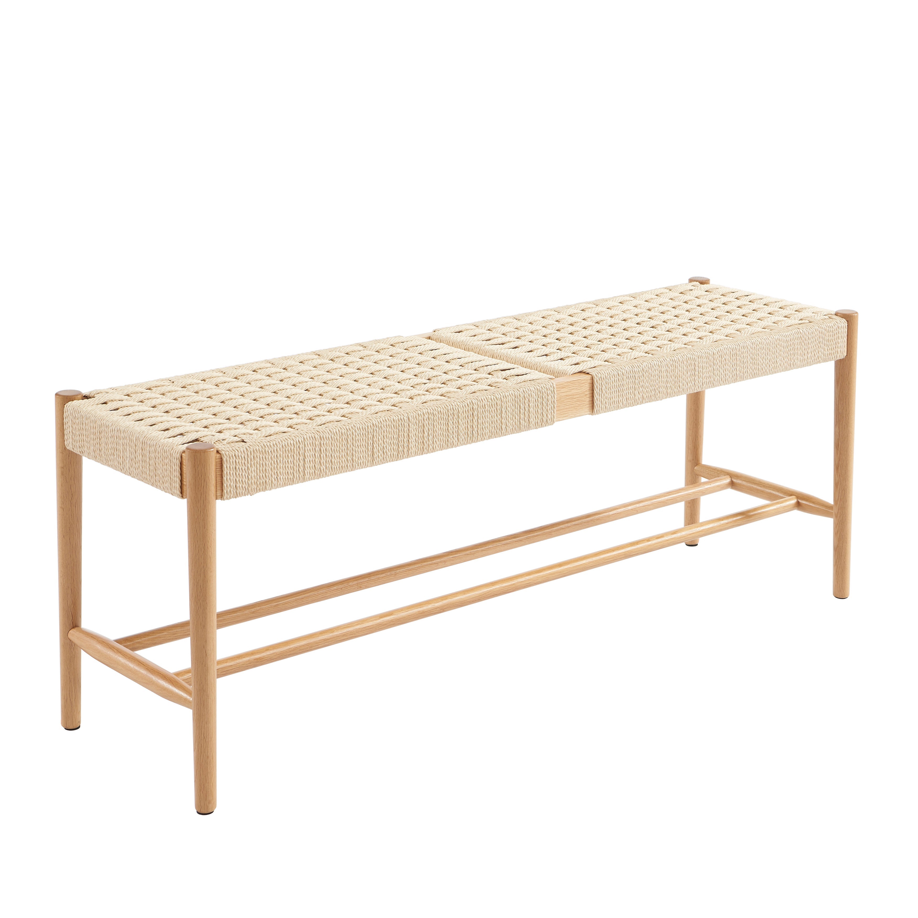 MOTTO Scandinavian-Style Solid Wood Bench