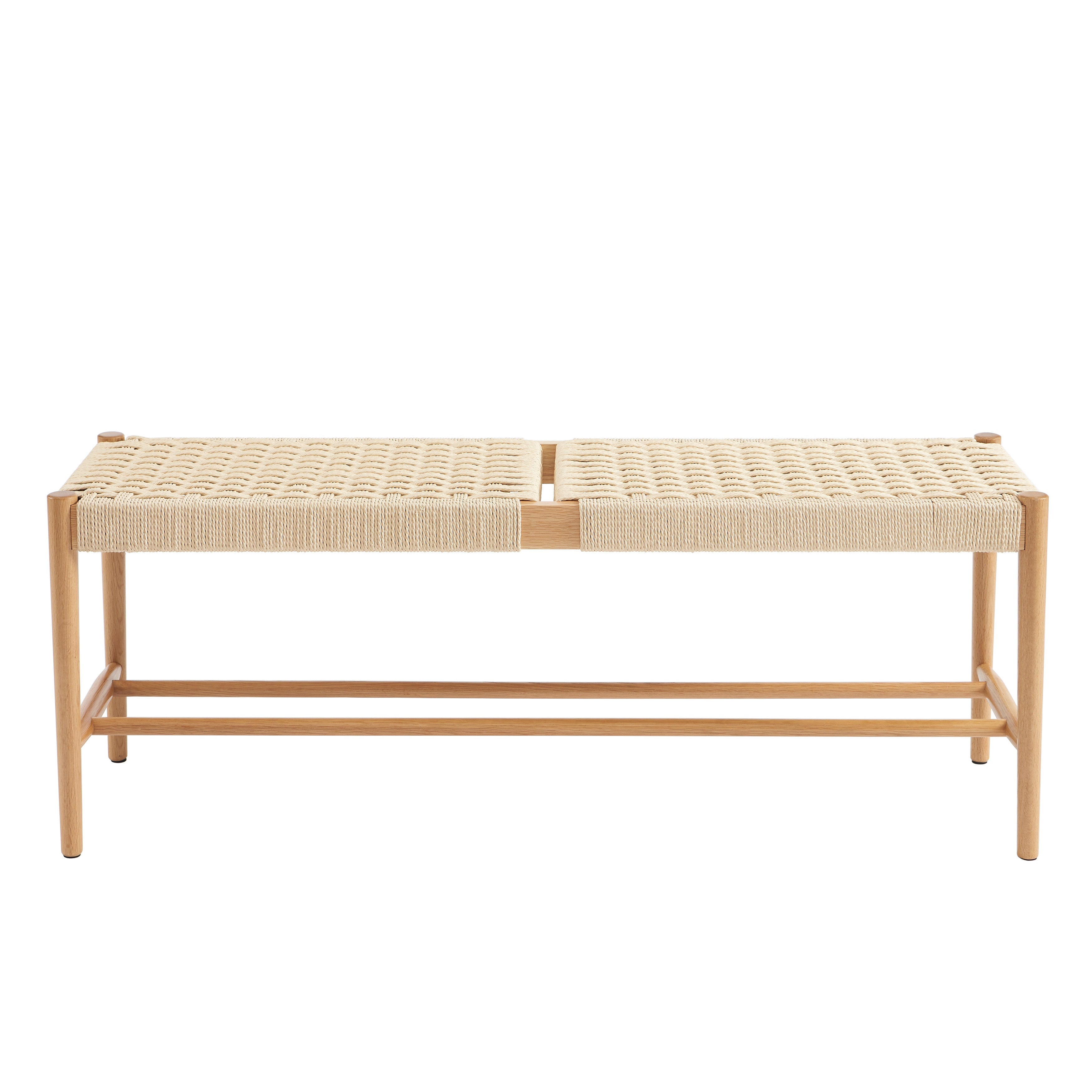 MOTTO Scandinavian-Style Solid Wood Bench