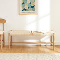 MOTTO Scandinavian-Style Solid Wood Bench