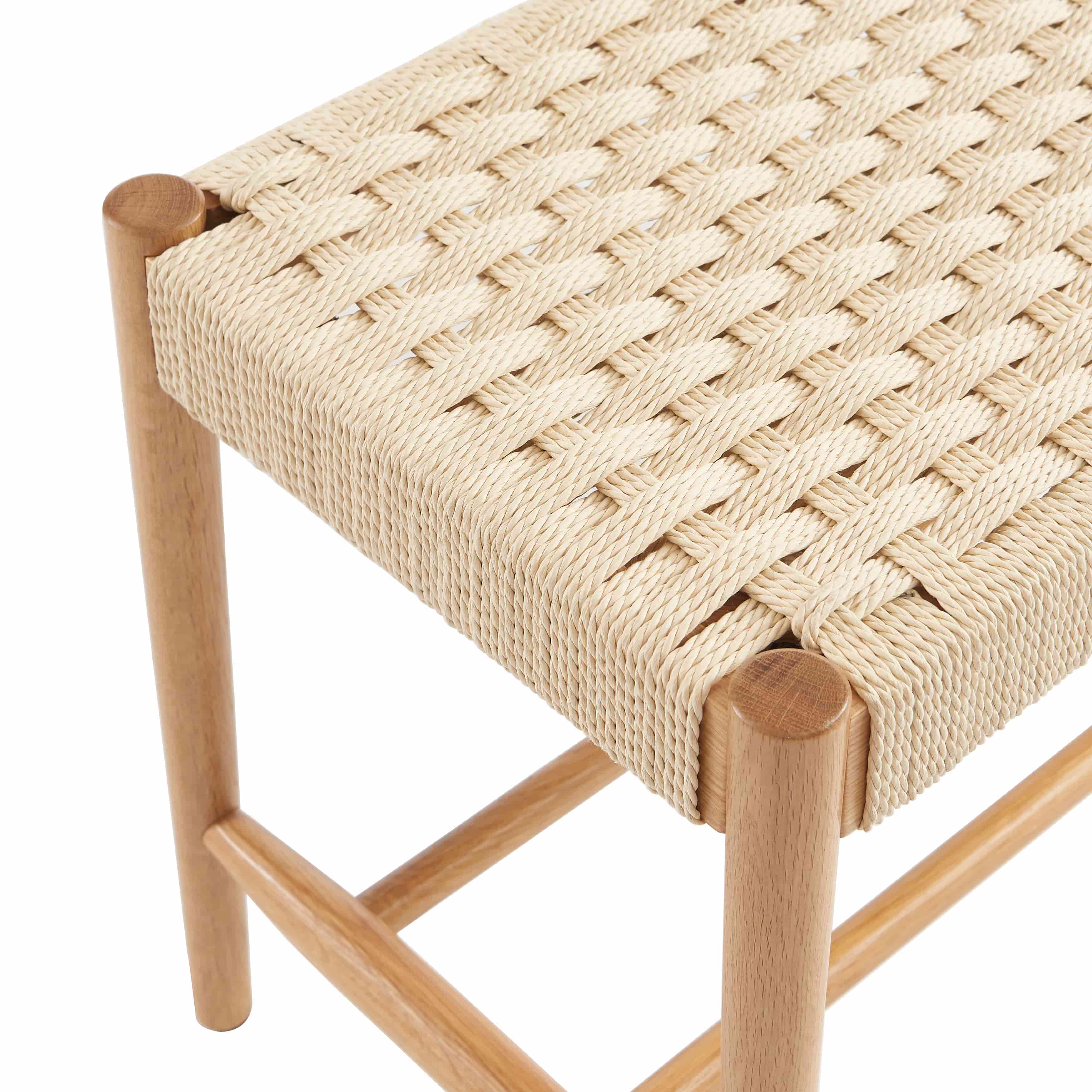 MOTTO Scandinavian-Style Solid Wood Bench