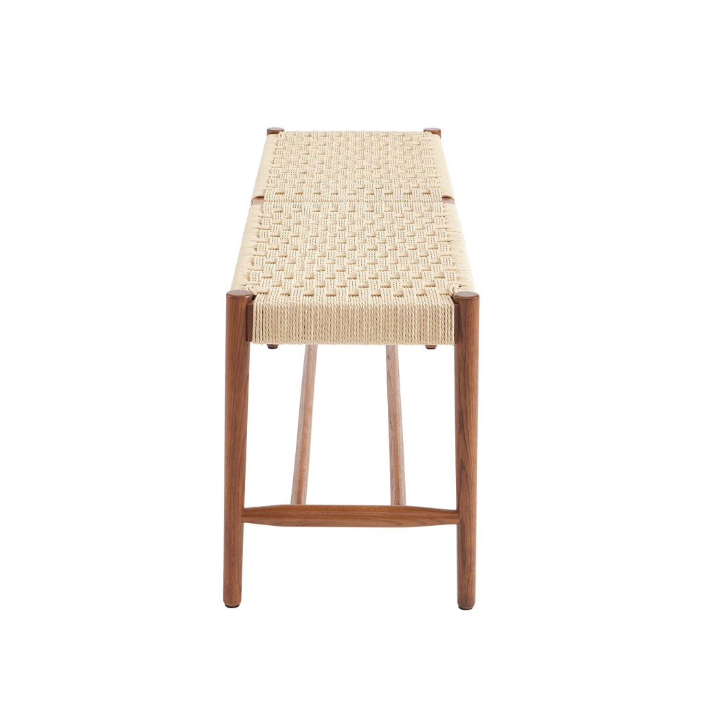 MOTTO Scandinavian-Style Solid Wood Bench – Walnut