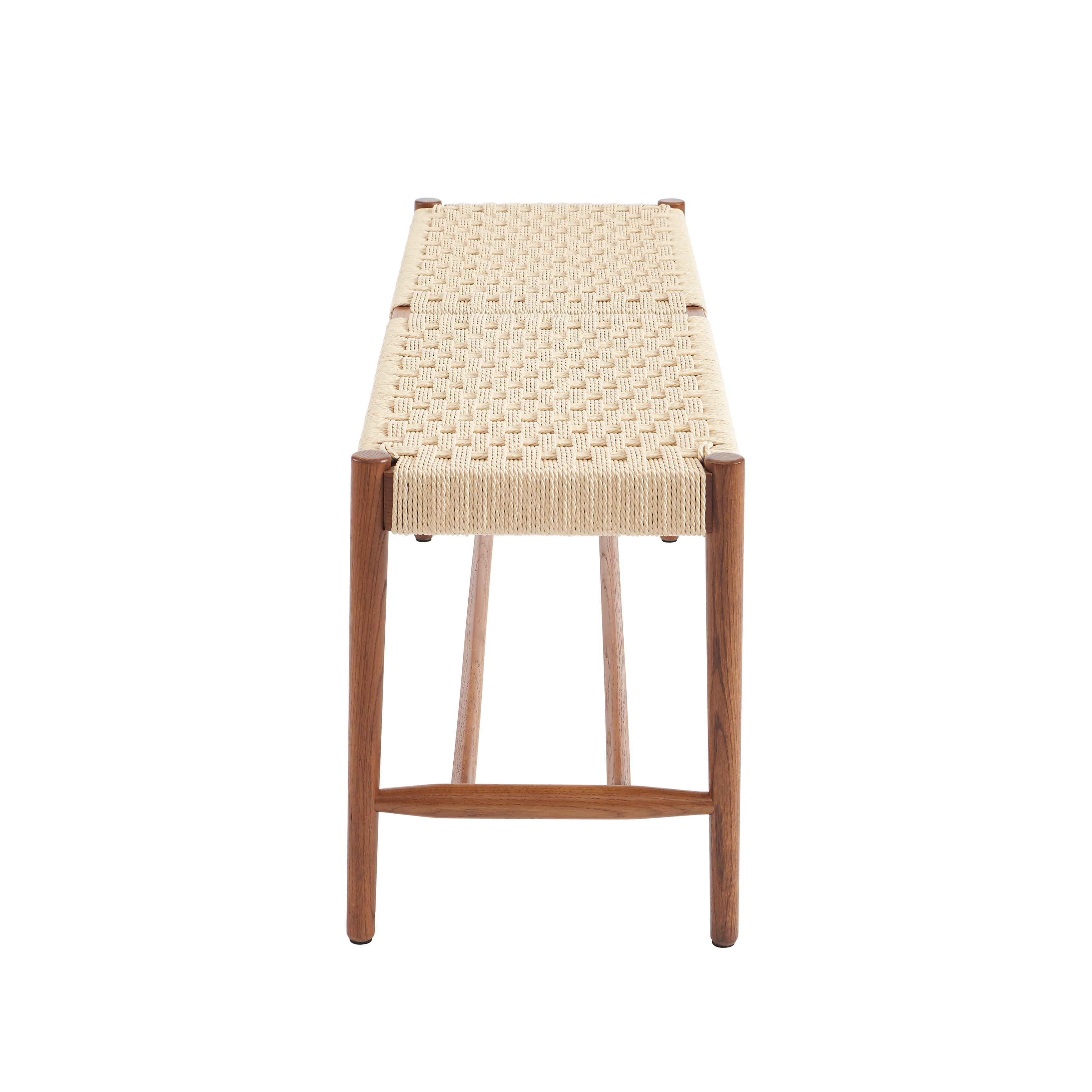 MOTTO Scandinavian-Style Solid Wood Bench – Walnut