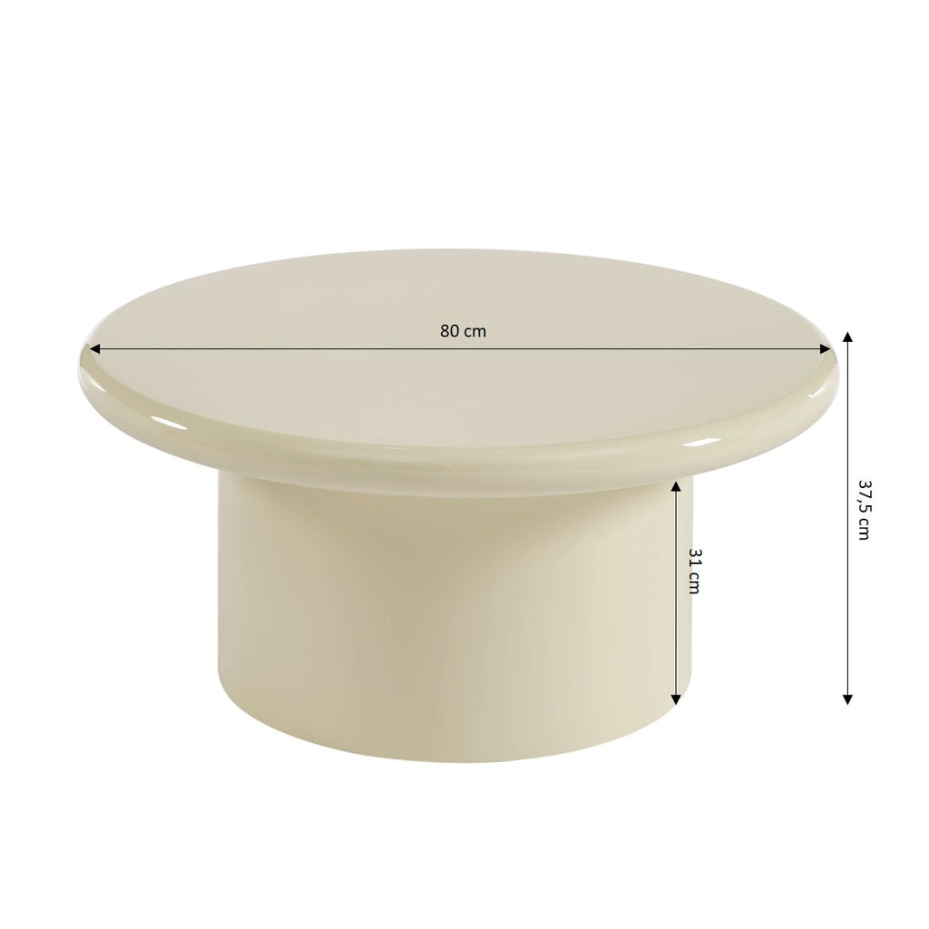 MOXY Round Coffee Table - White