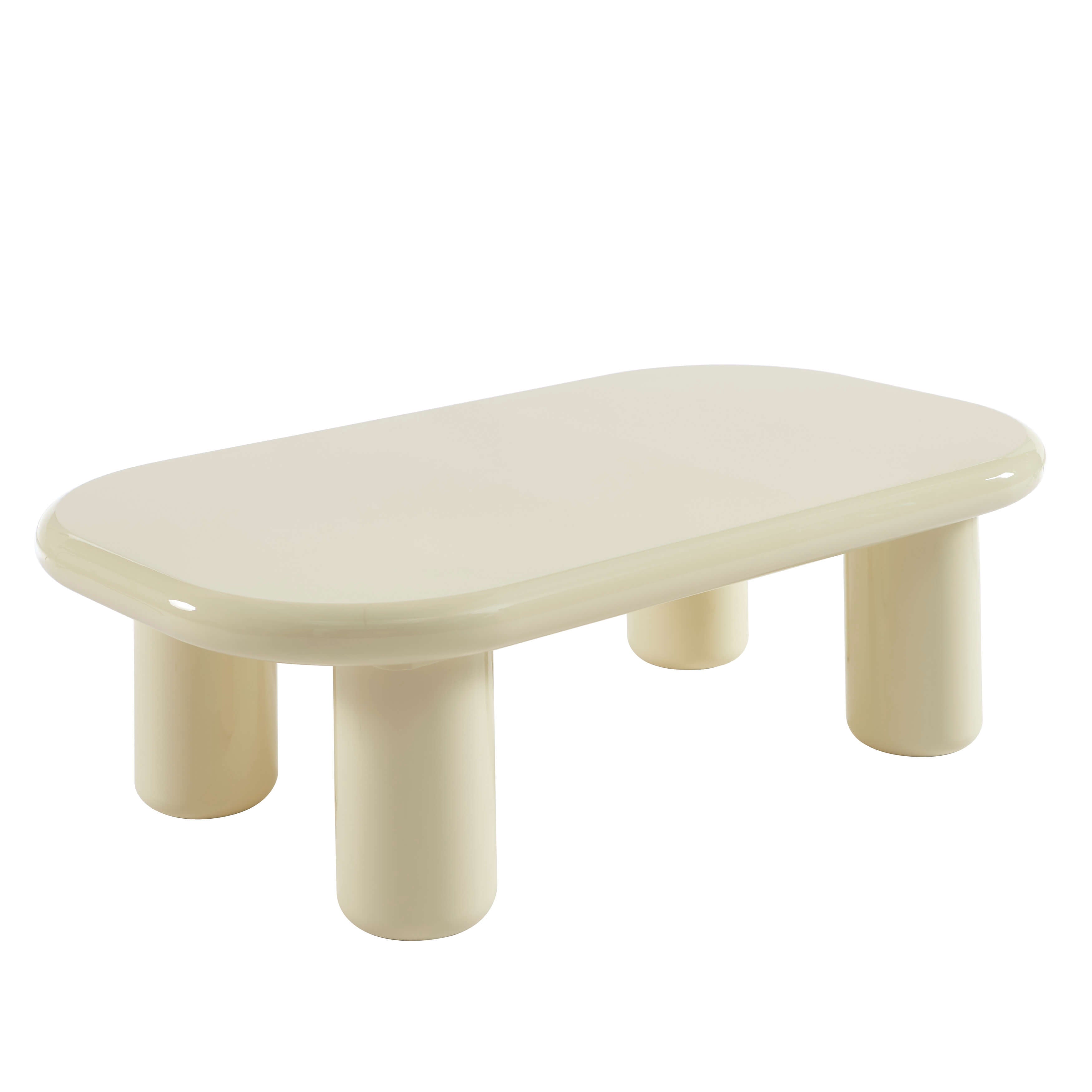 MOXY Coffee Table High Gloss Finish (47") - White