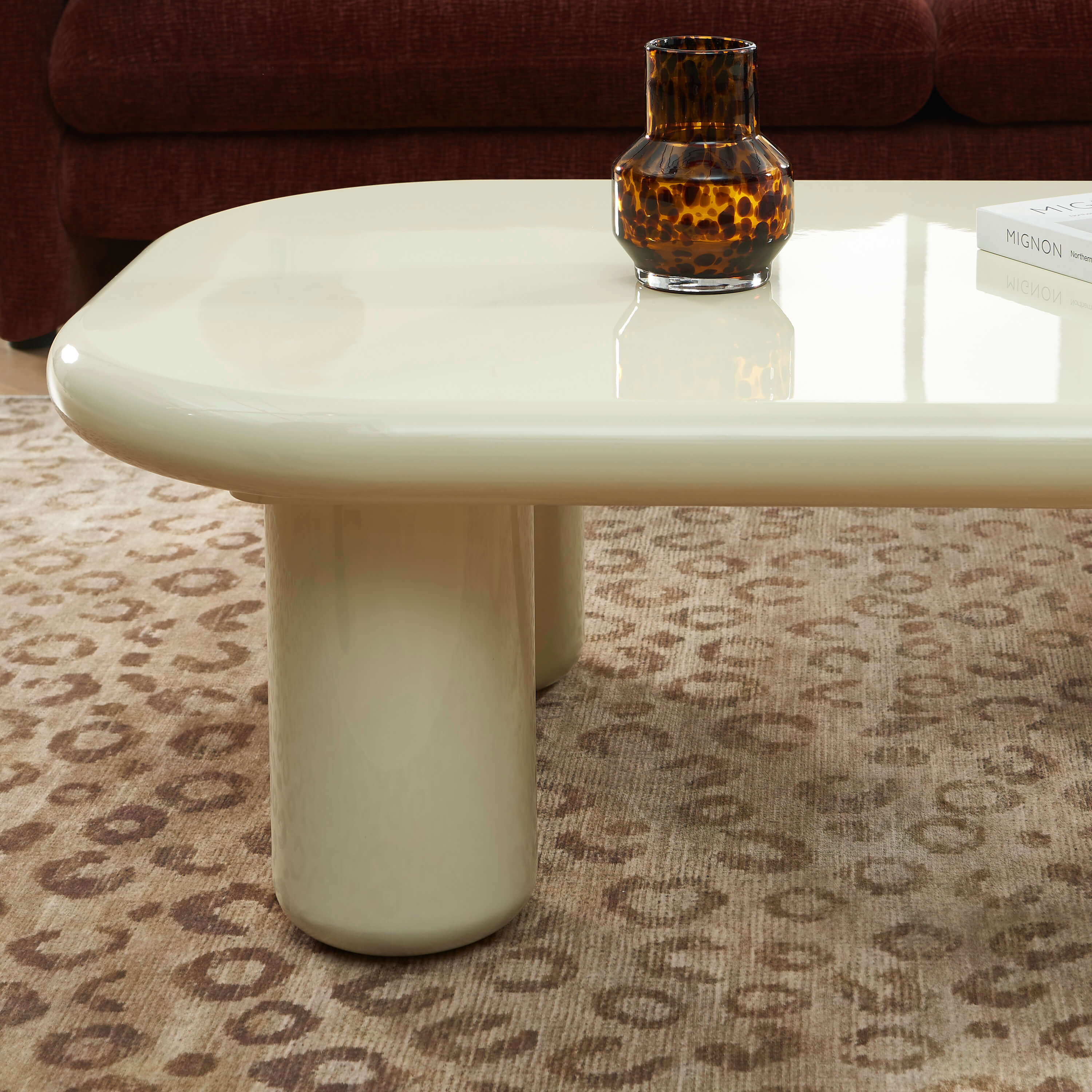MOXY Coffee Table High Gloss Finish (47") - White