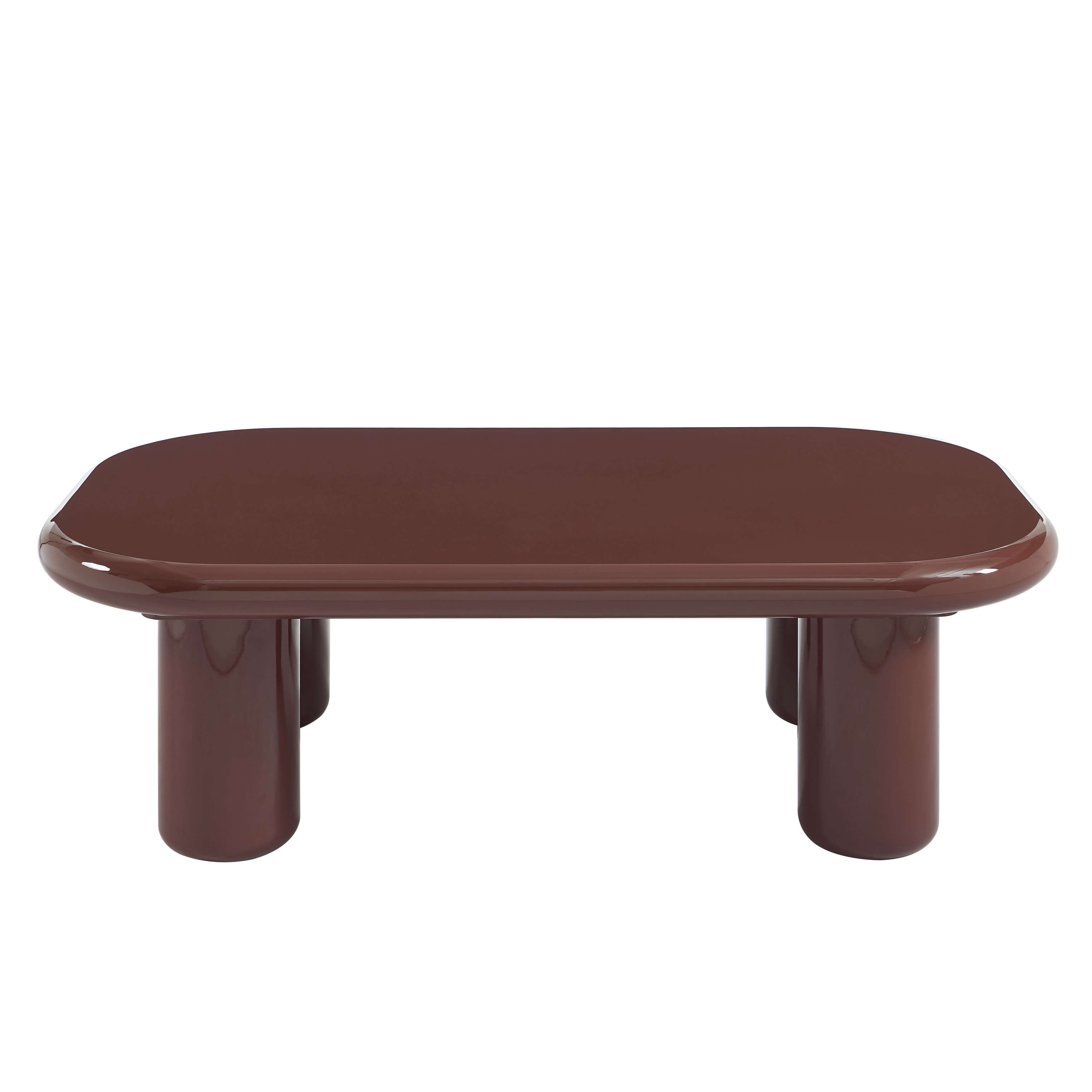 MOXY Coffee Table High Gloss Finish (47") - Burgundy