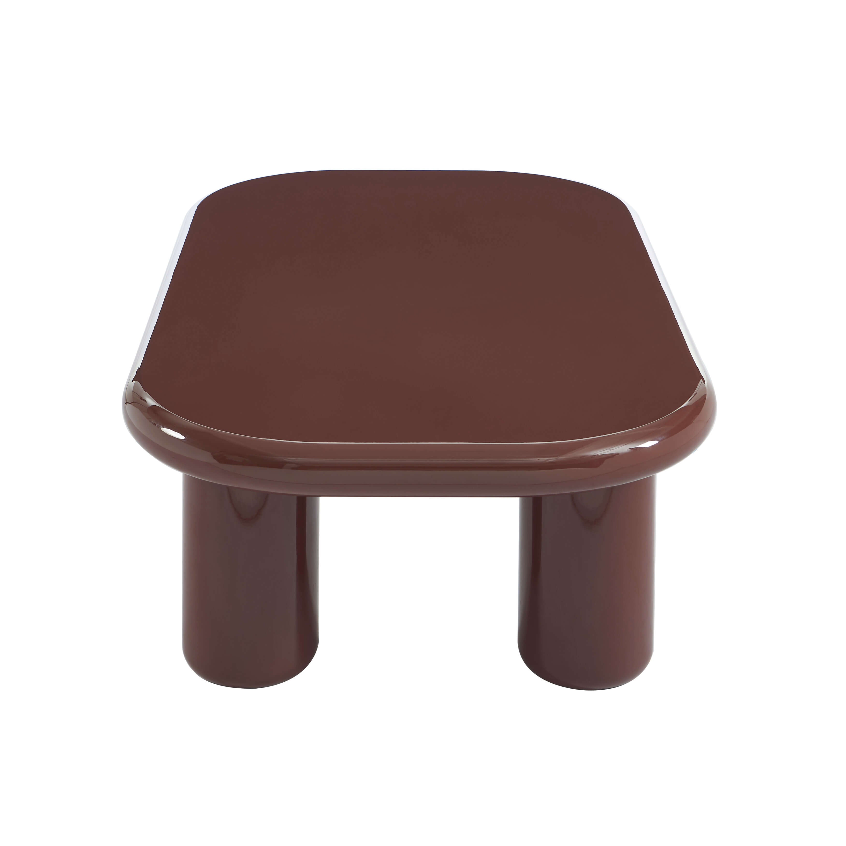 MOXY Coffee Table High Gloss Finish (47") - Burgundy