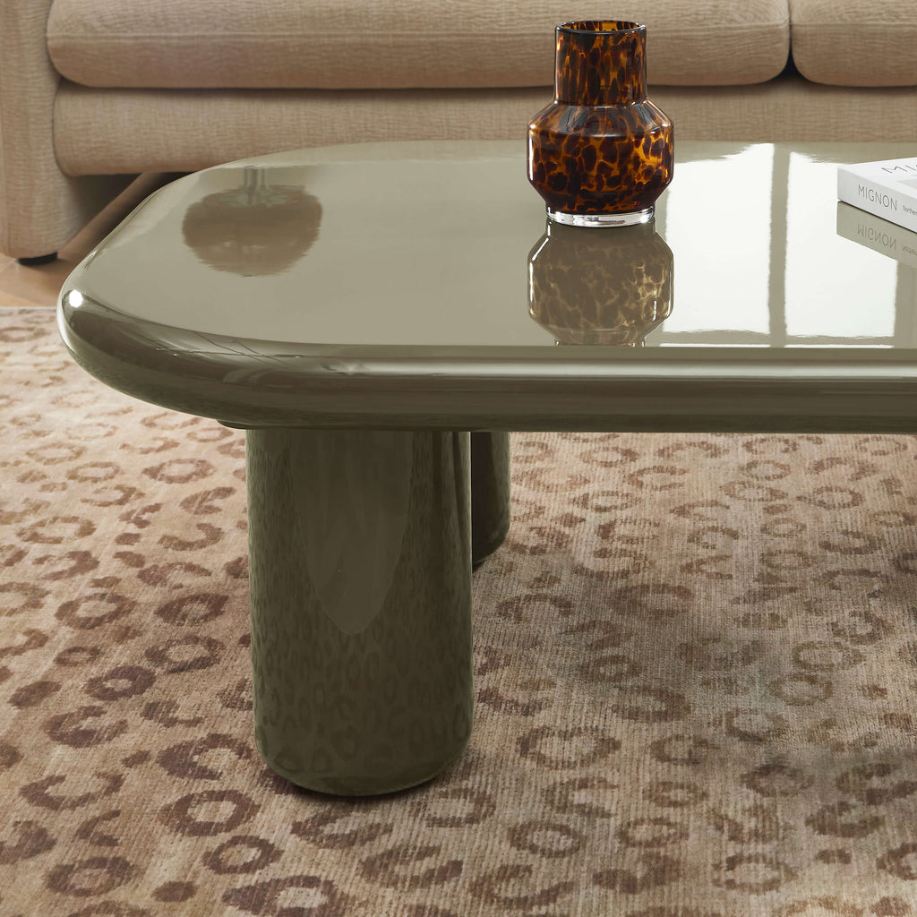 MOXY Coffee Table High Gloss Finish (47") - Green