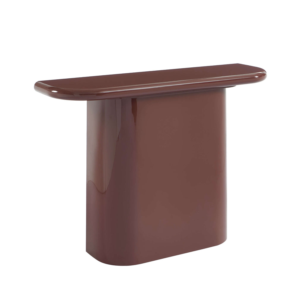 MOXY Console Table High Gloss Burgundy Finish