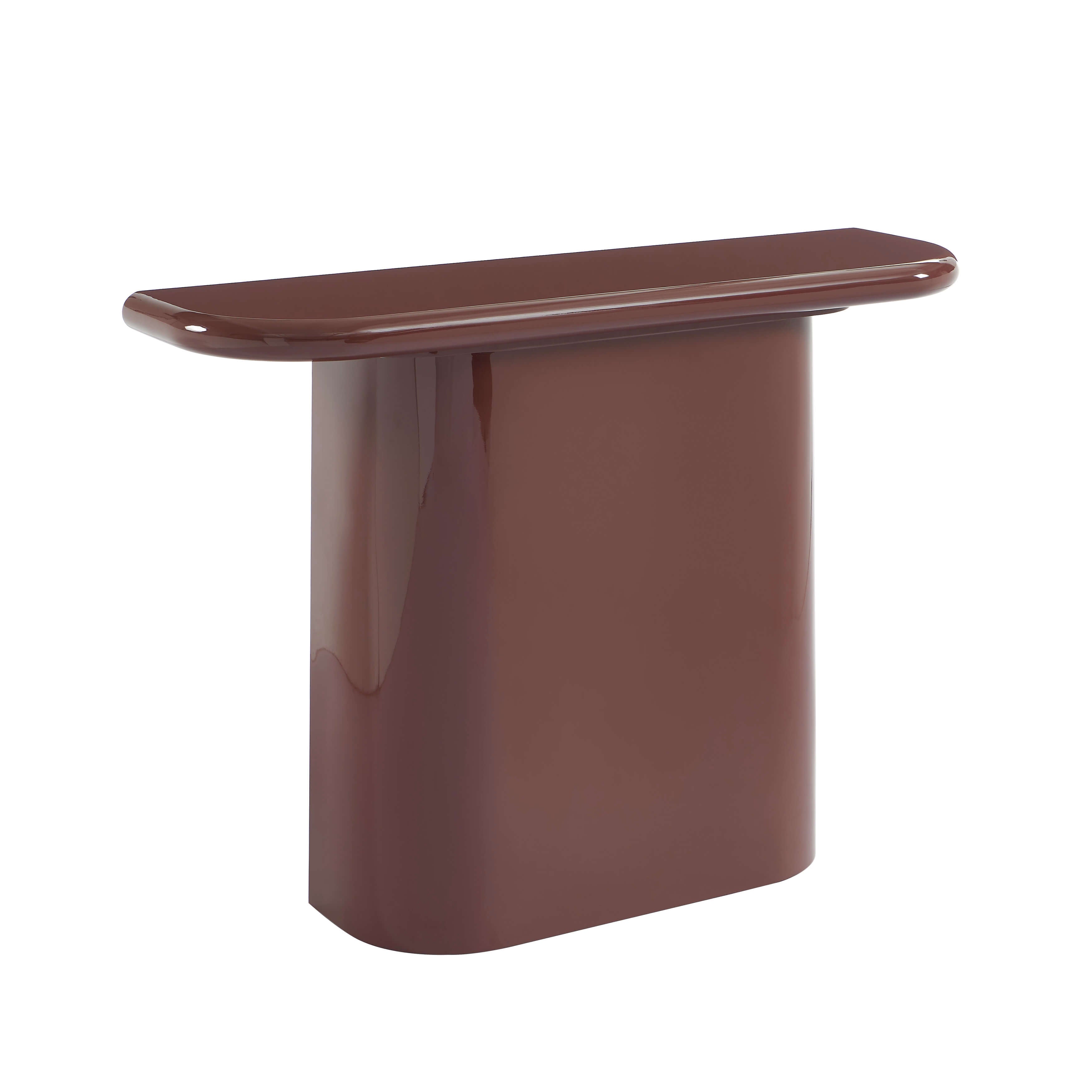 MOXY Console Table High Gloss Burgundy Finish