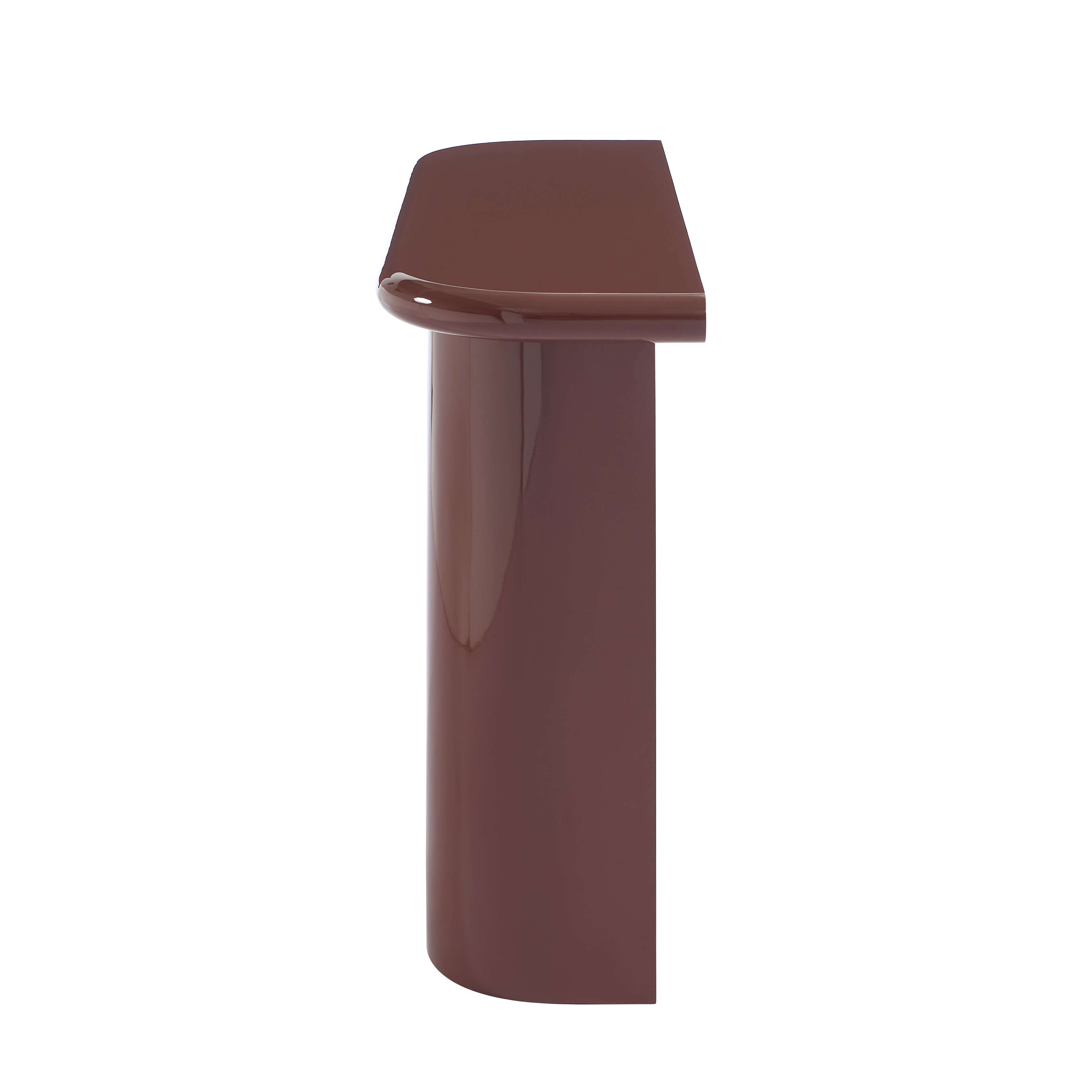 MOXY Console Table High Gloss Burgundy Finish