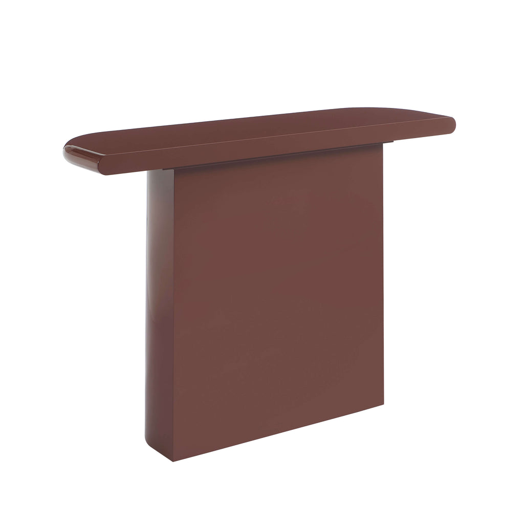 MOXY Console Table High Gloss Burgundy Finish
