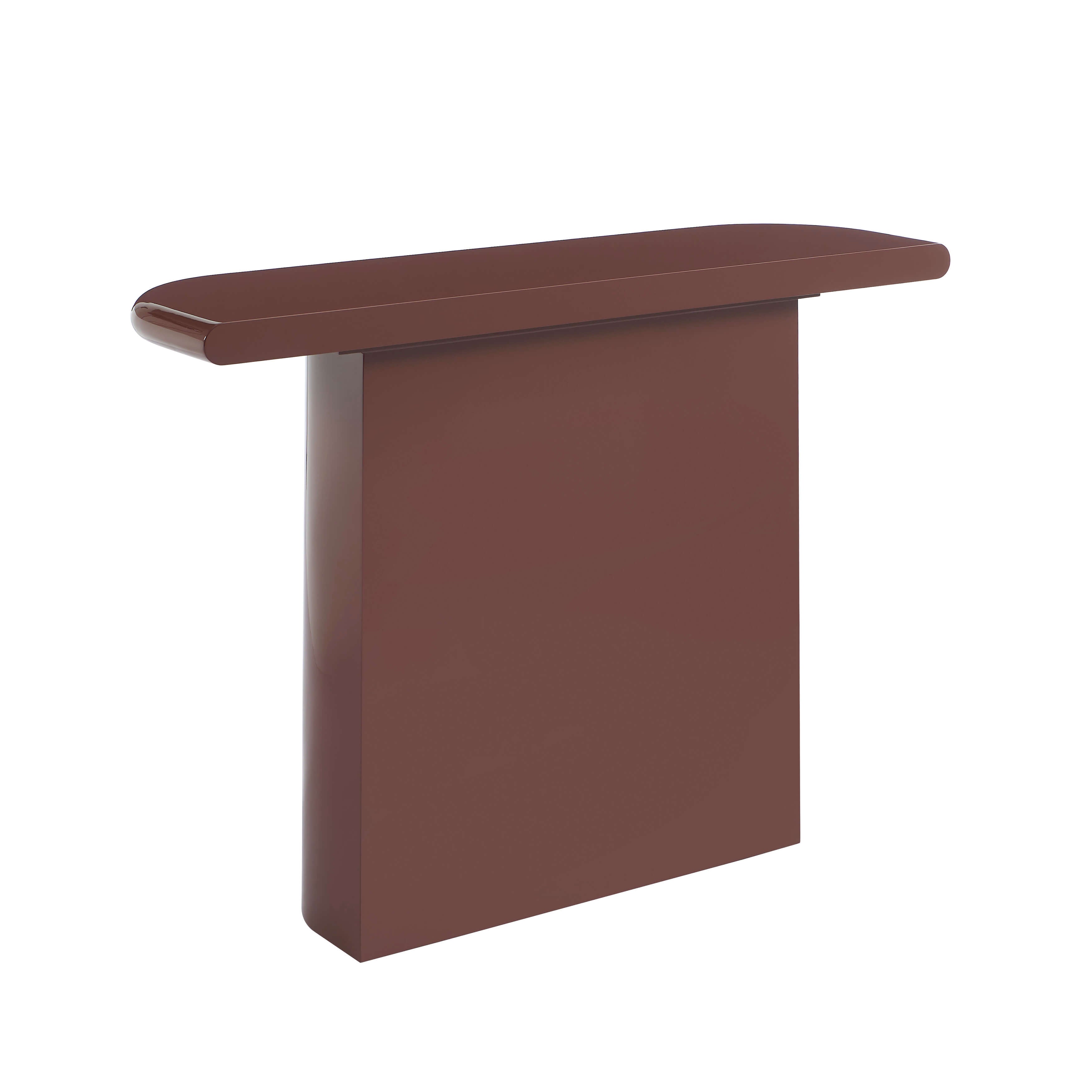 MOXY Console Table High Gloss Burgundy Finish