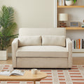 NEVA 2-Seater Convertible Sleeper Sofa – Green Fabric