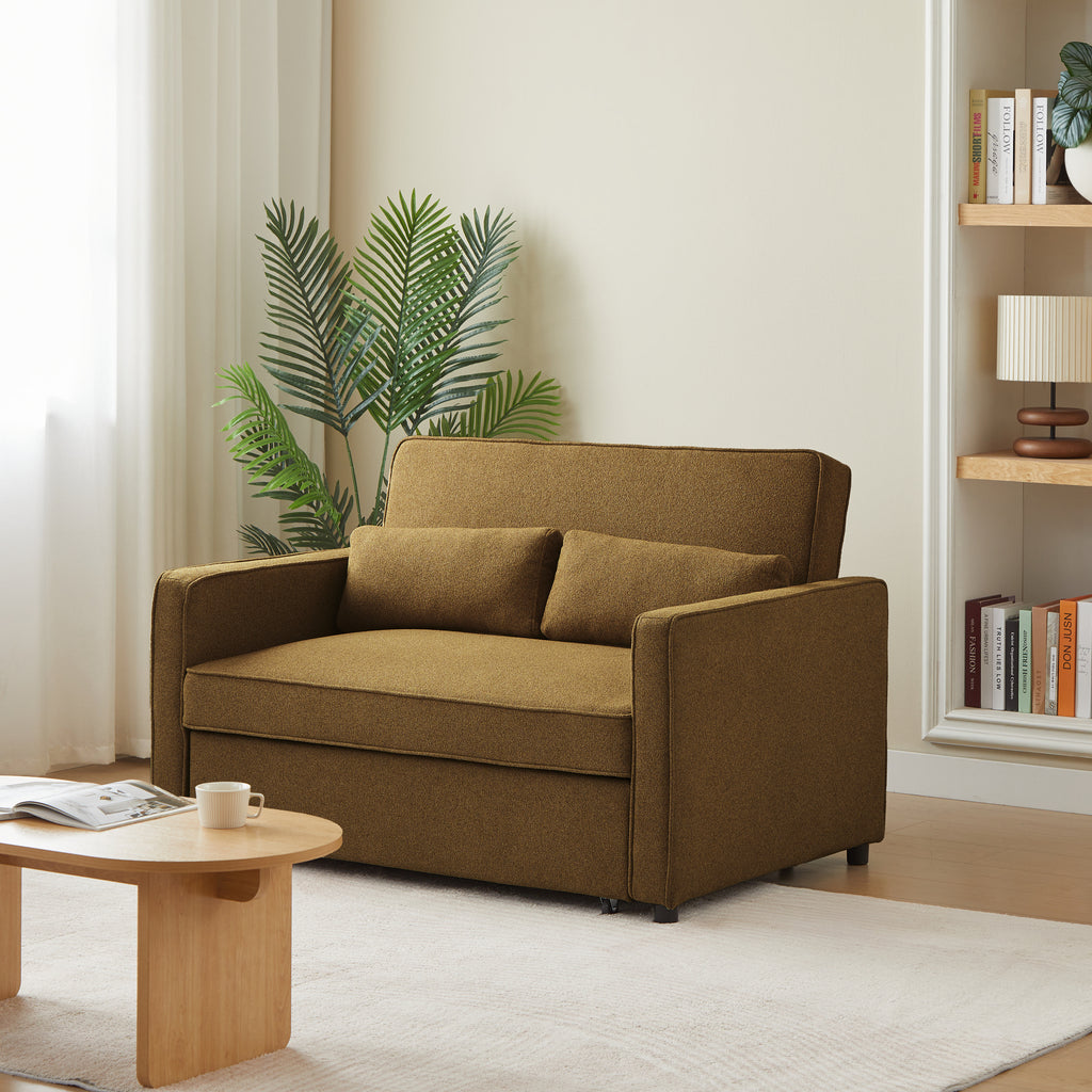 NEVA Convertible Sleeper Sofa – Fabric 2-Seater Living Room Furniture