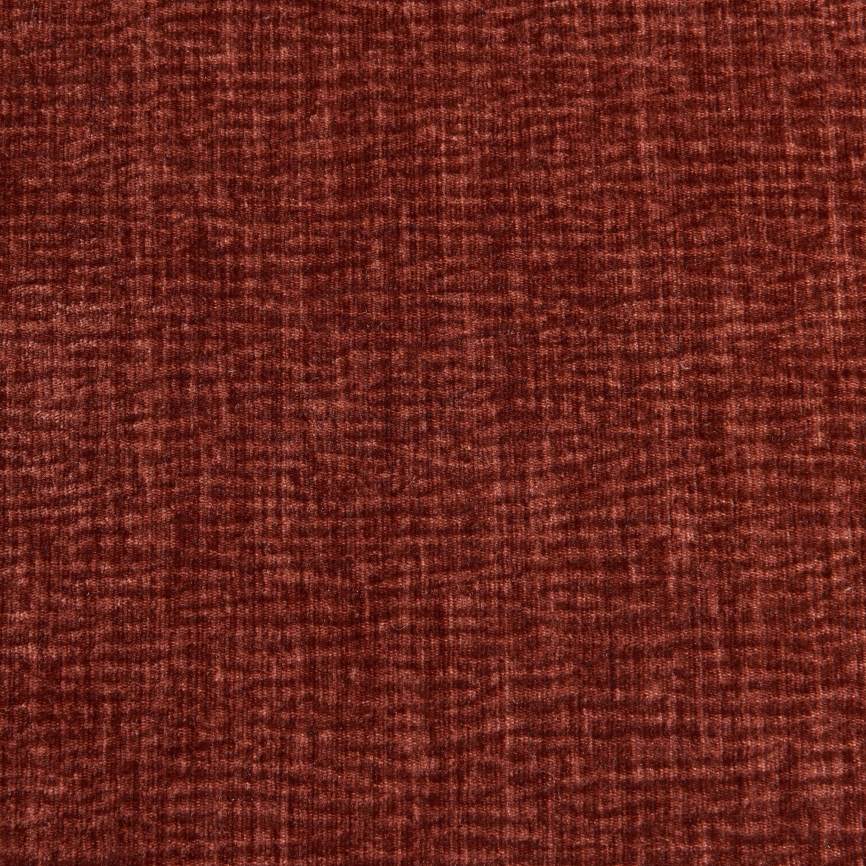 NIKKI 67'' 2-Seater Sofa Textured Velvet Upholstery - Terracotta