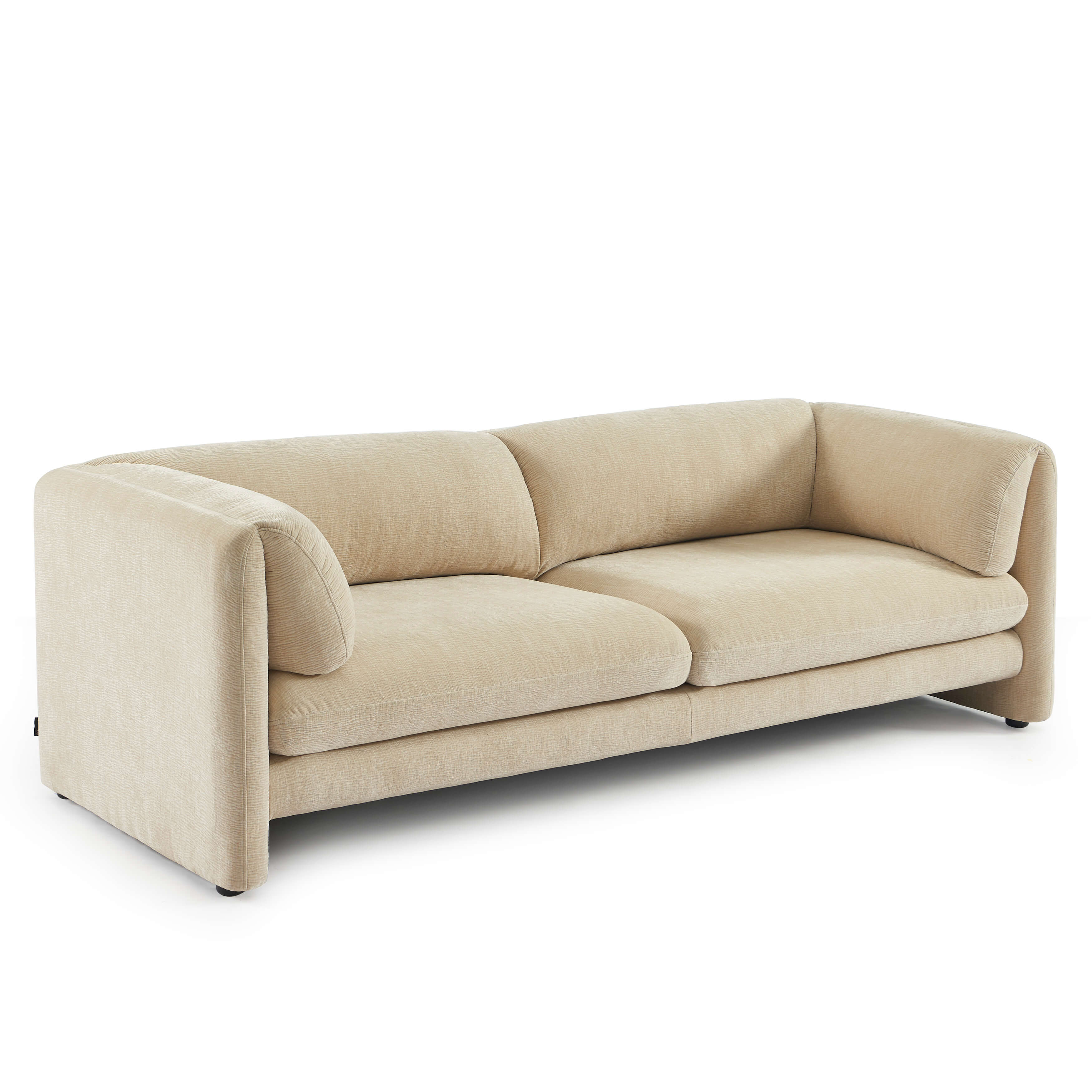 NIKKI 87" 3-Seater Fixed Sofa - Beige