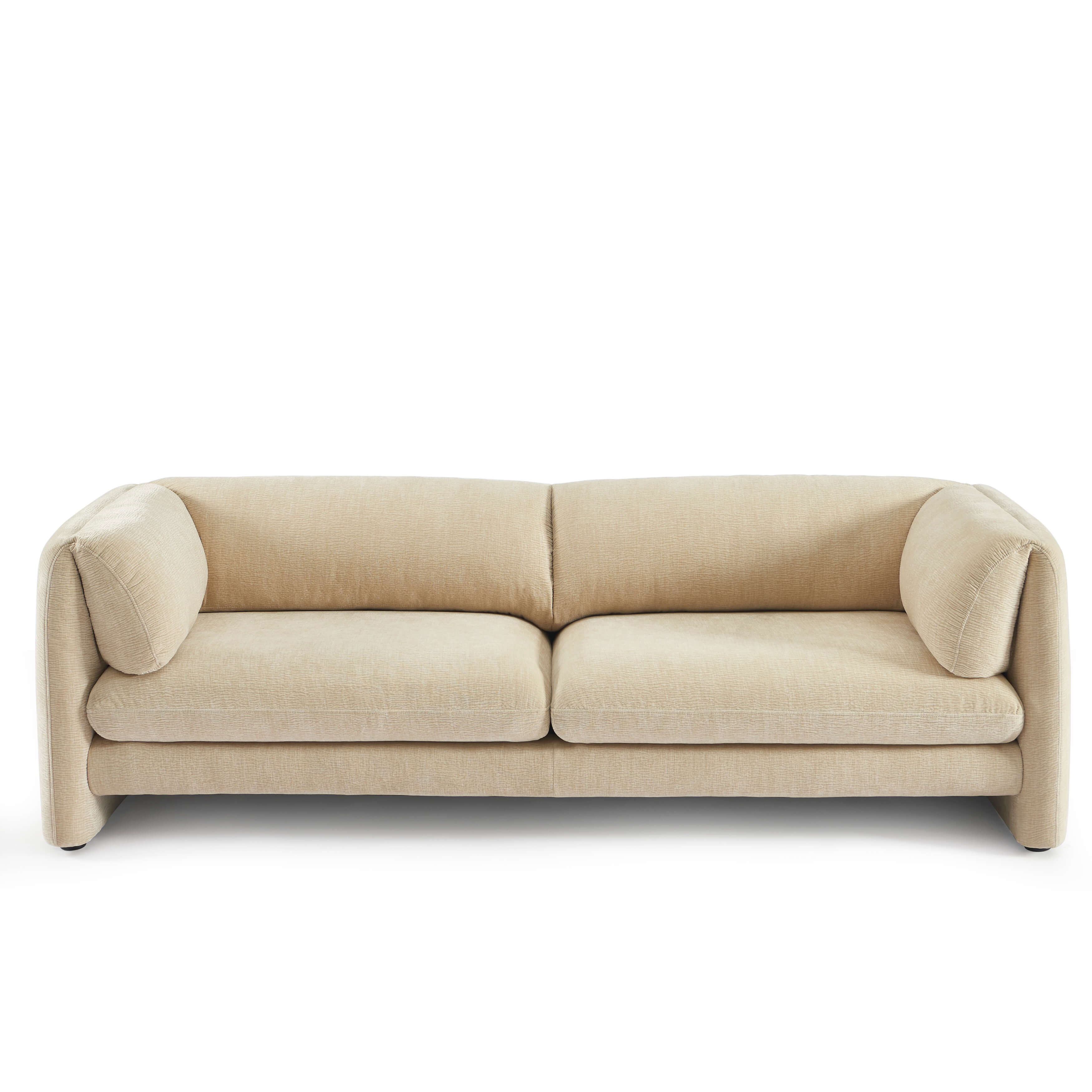 NIKKI 87" 3-Seater Fixed Sofa - Beige