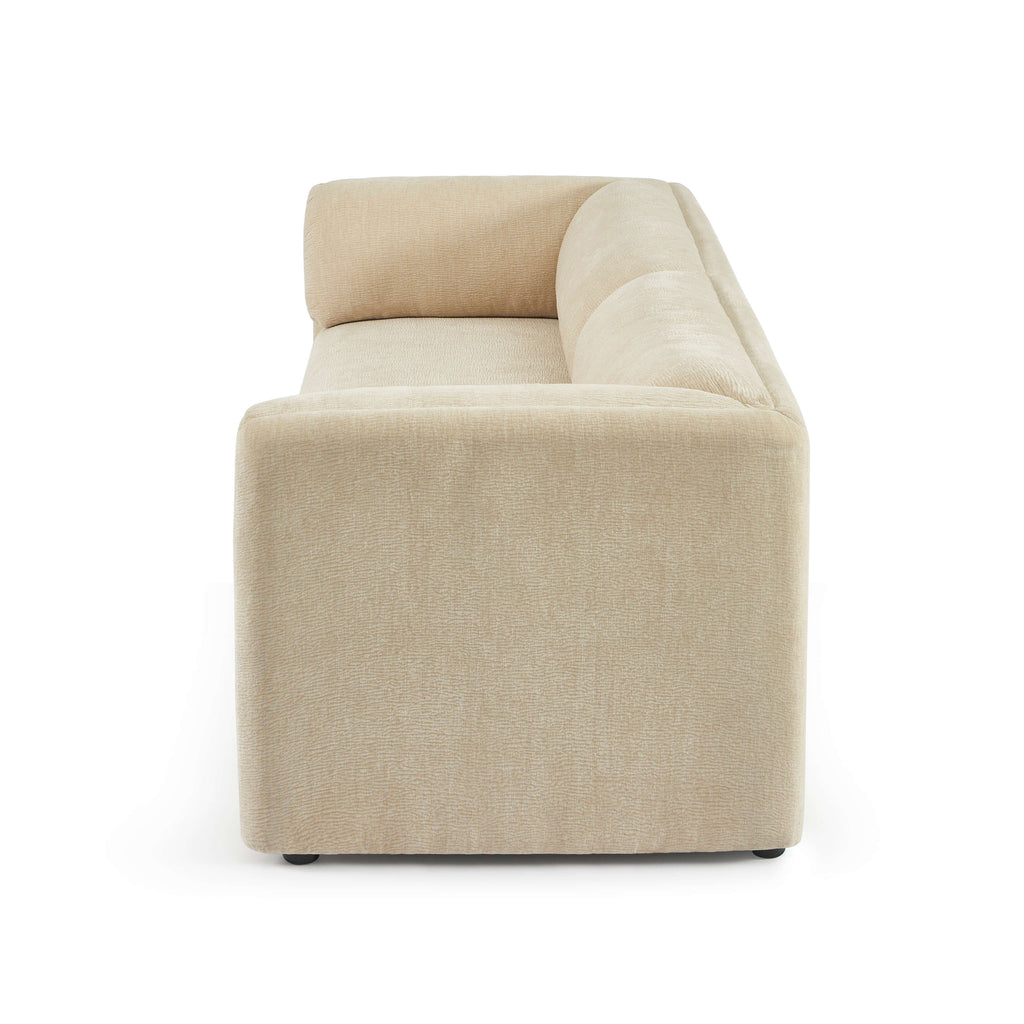 NIKKI 87" 3-Seater Fixed Sofa - Beige