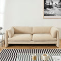 NIKKI 87" 3-Seater Fixed Sofa - Beige