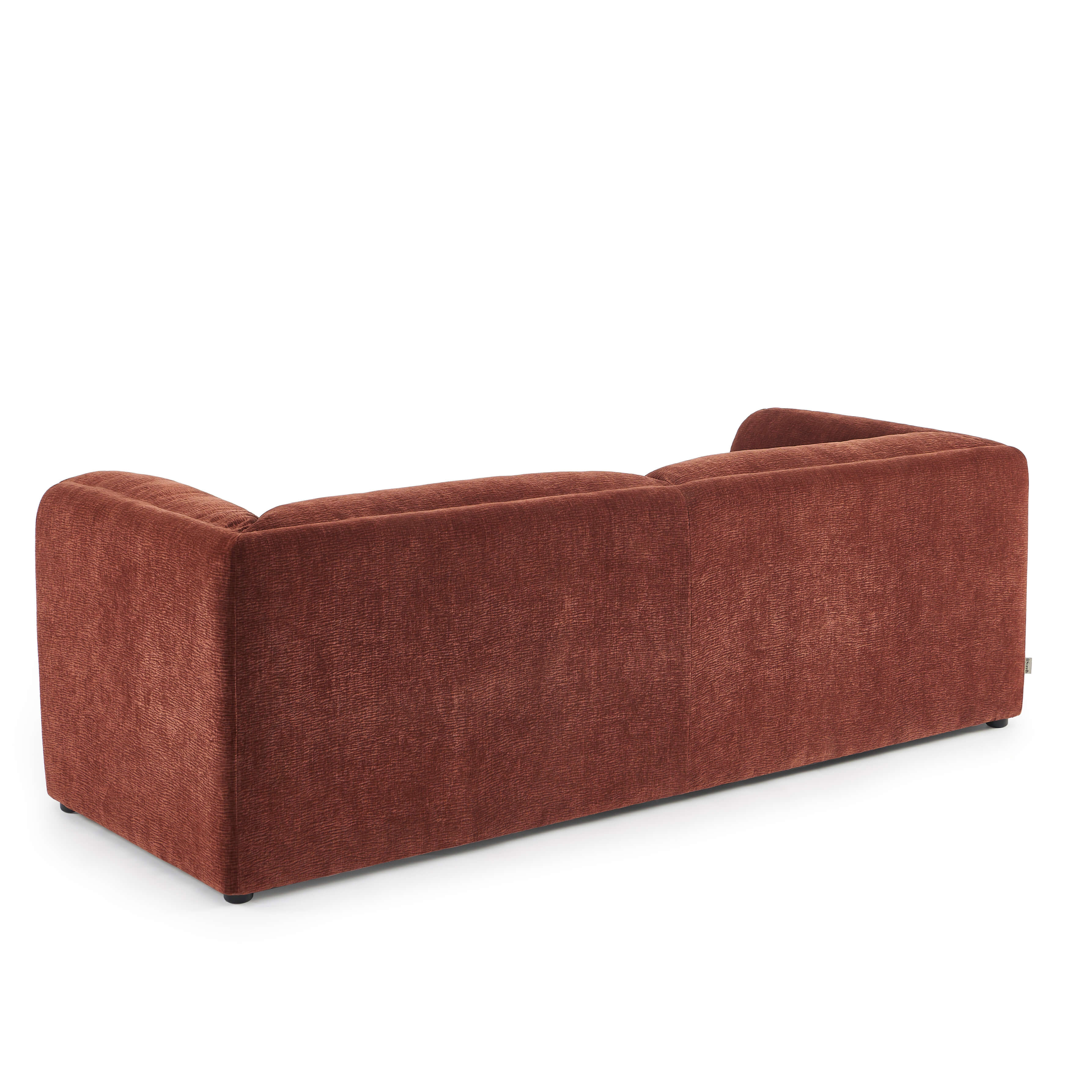 NIKKI 87" 3-Seater Fixed Sofa - Terracotta
