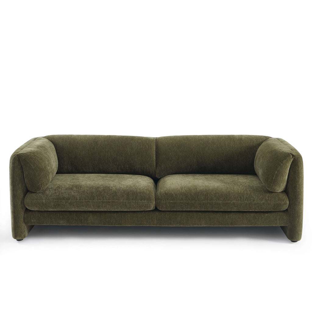 NIKKI 87" 3-Seater Fixed Sofa - Green
