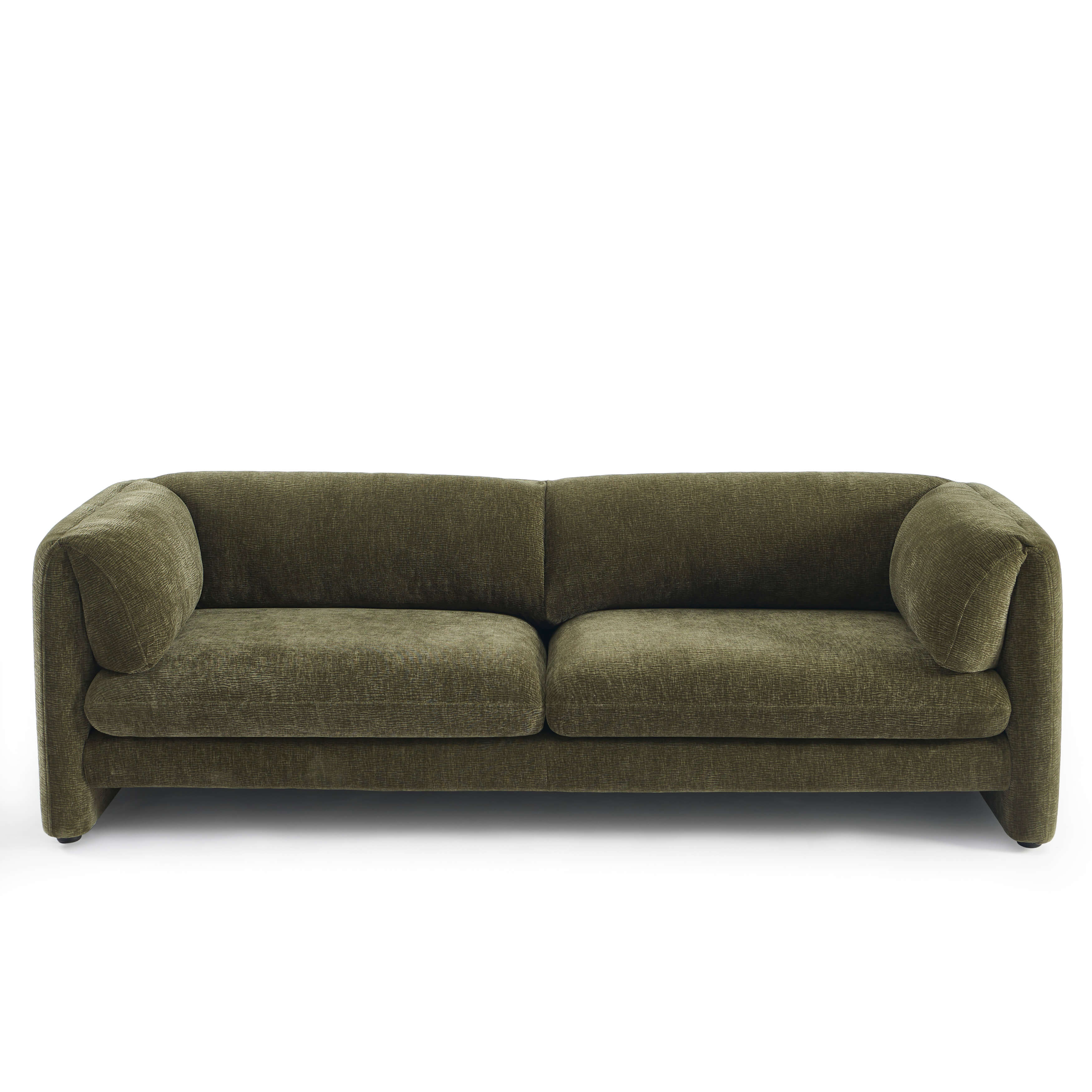 NIKKI 87" 3-Seater Fixed Sofa - Green