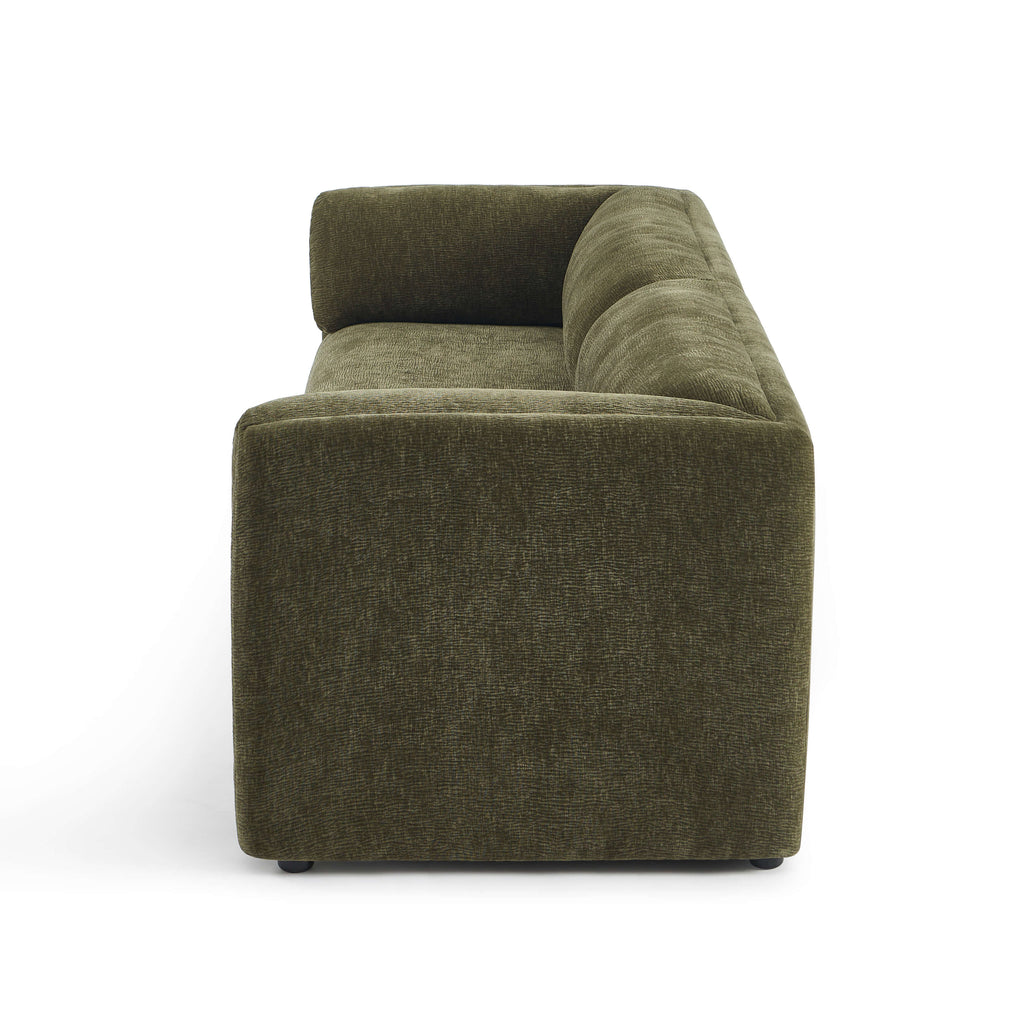 NIKKI 87" 3-Seater Fixed Sofa - Green