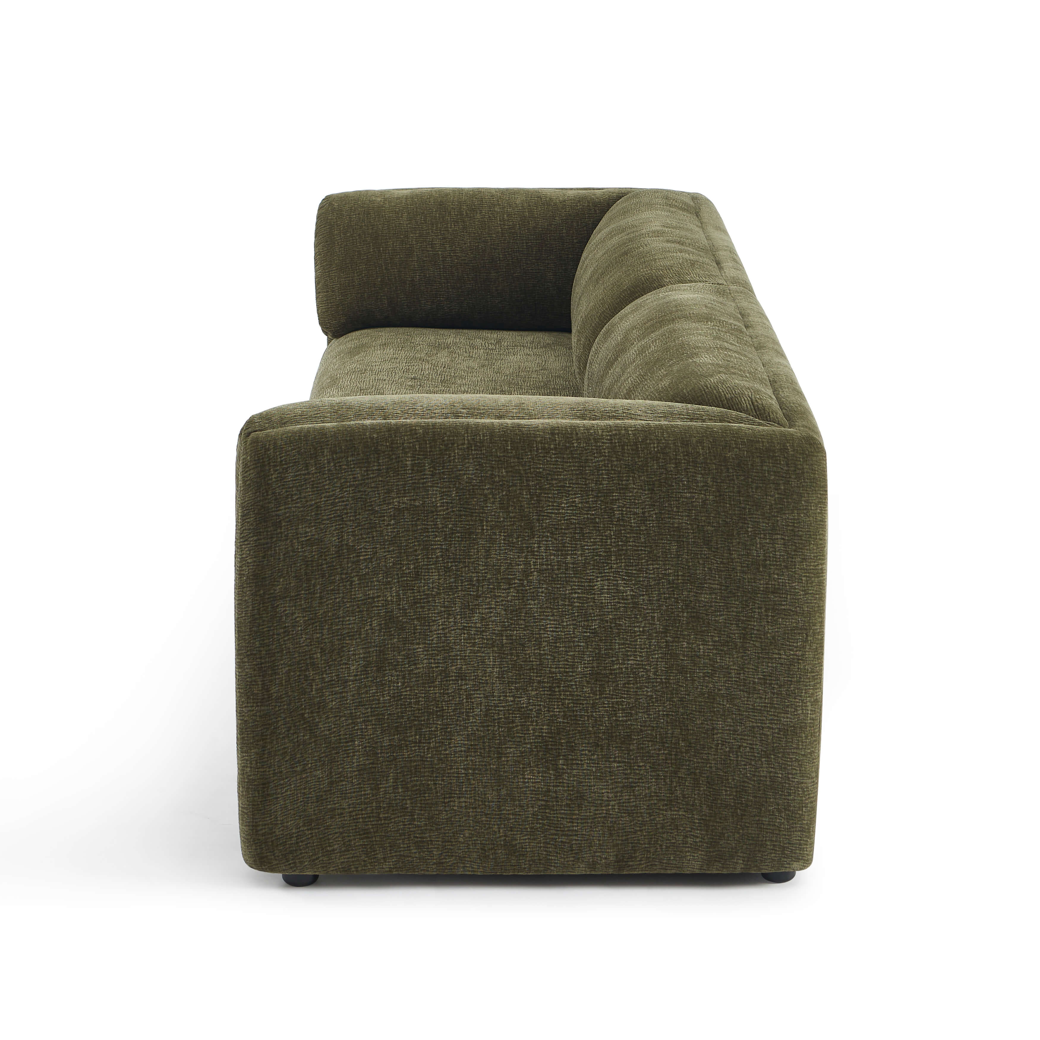 NIKKI 87" 3-Seater Fixed Sofa - Green