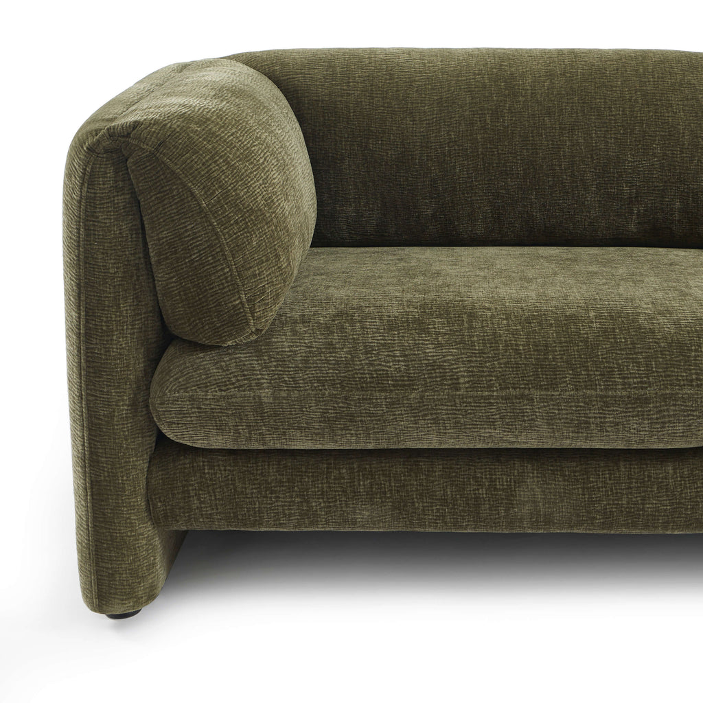 NIKKI 87" 3-Seater Fixed Sofa - Green