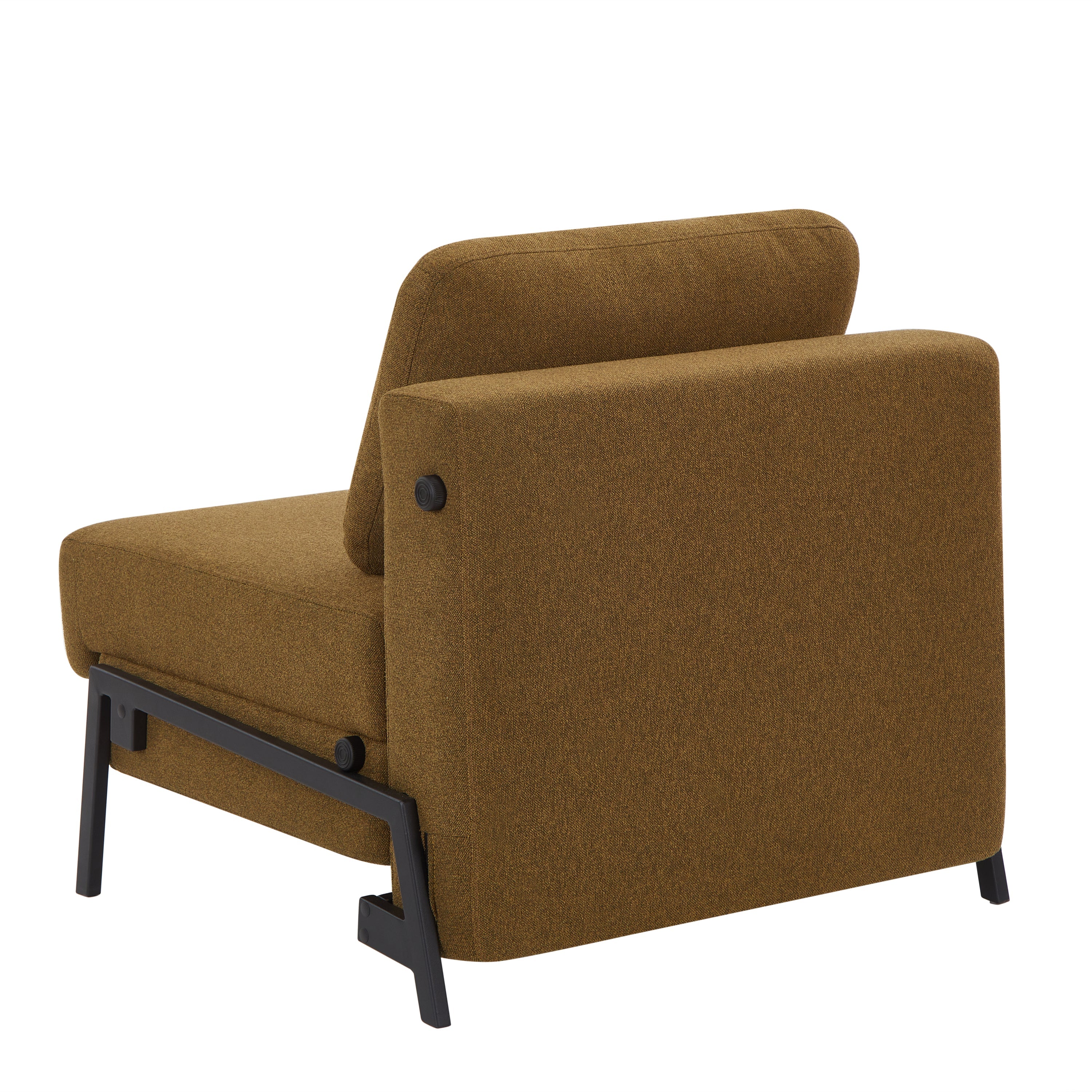 Convertible Armchair Nio 1 Seater Fabric Brown – Brown
