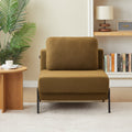 Convertible Armchair Nio 1 Seater Fabric Brown – Brown