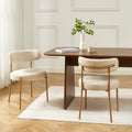 NOA Set of 2 Upholstered Dining Chairs – Beige