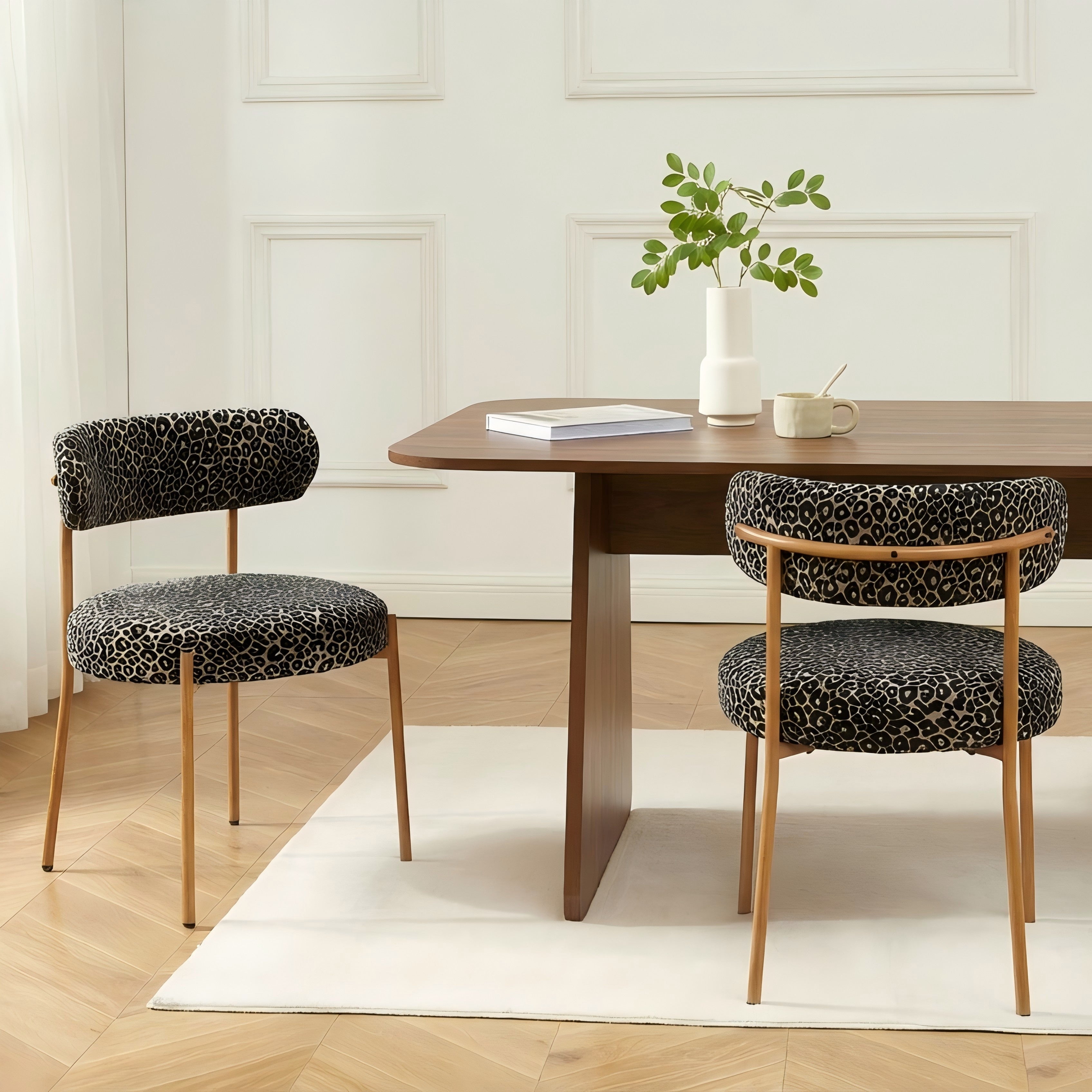 NOA Set of 2 Upholstered Dining Chairs