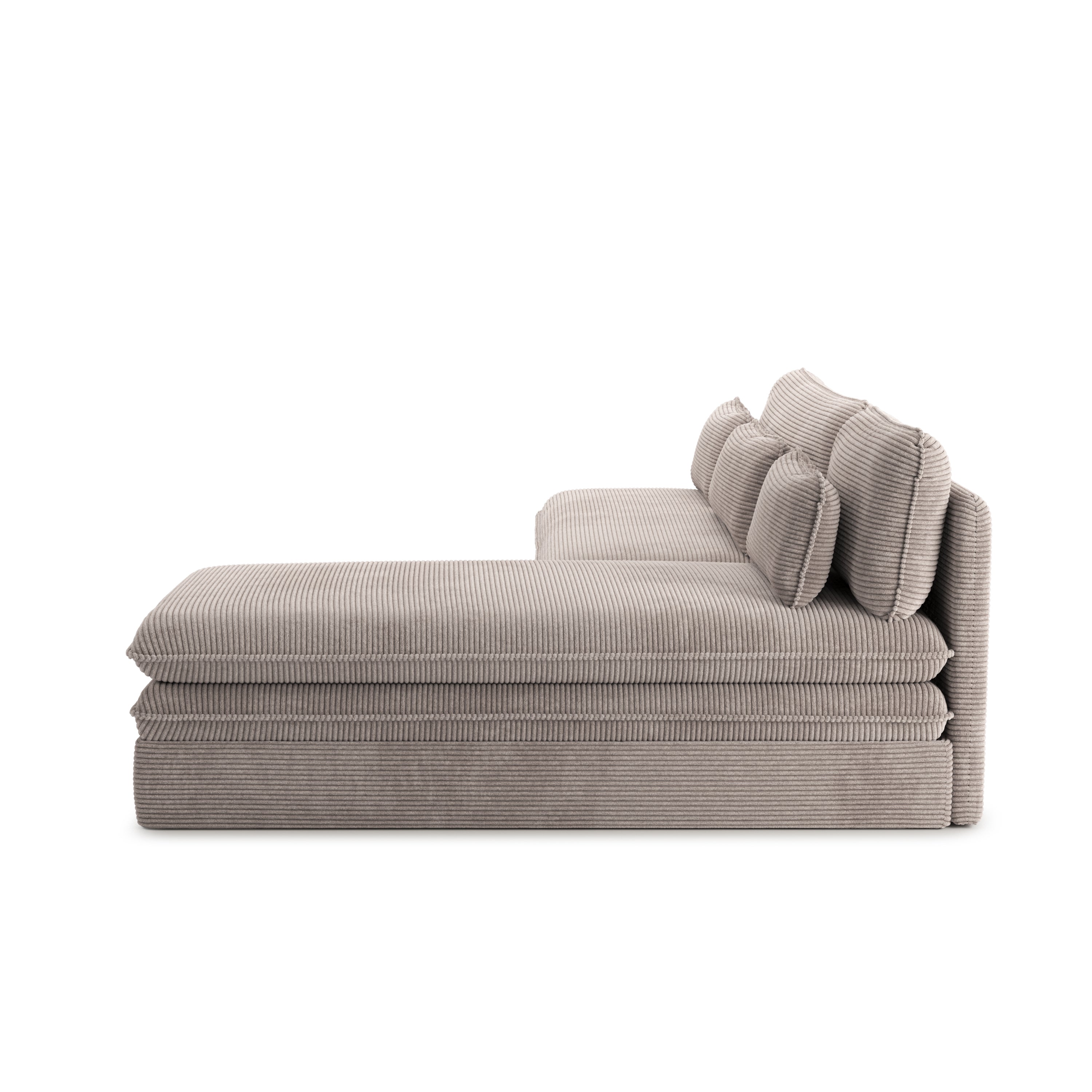 NOMA Reversible Convertible Corner Sofa – Taupe