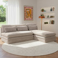 NOMA Reversible Convertible Corner Sofa – Taupe