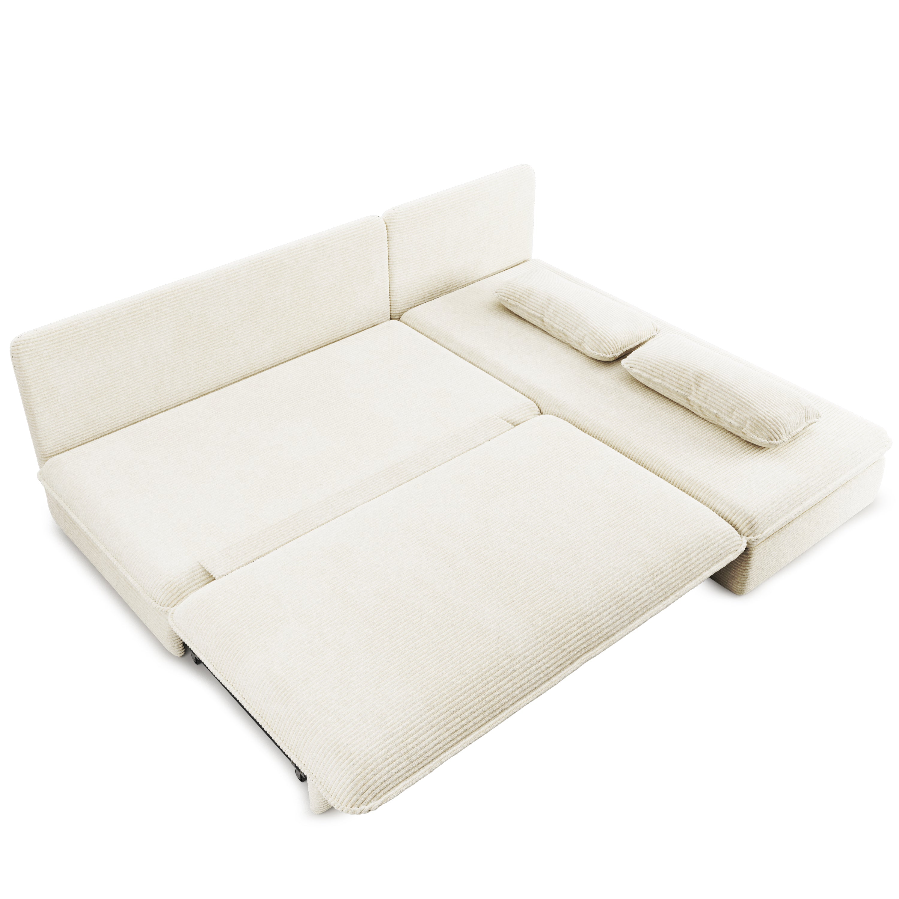 NOMA Reversible Convertible Corner Sofa – Beige