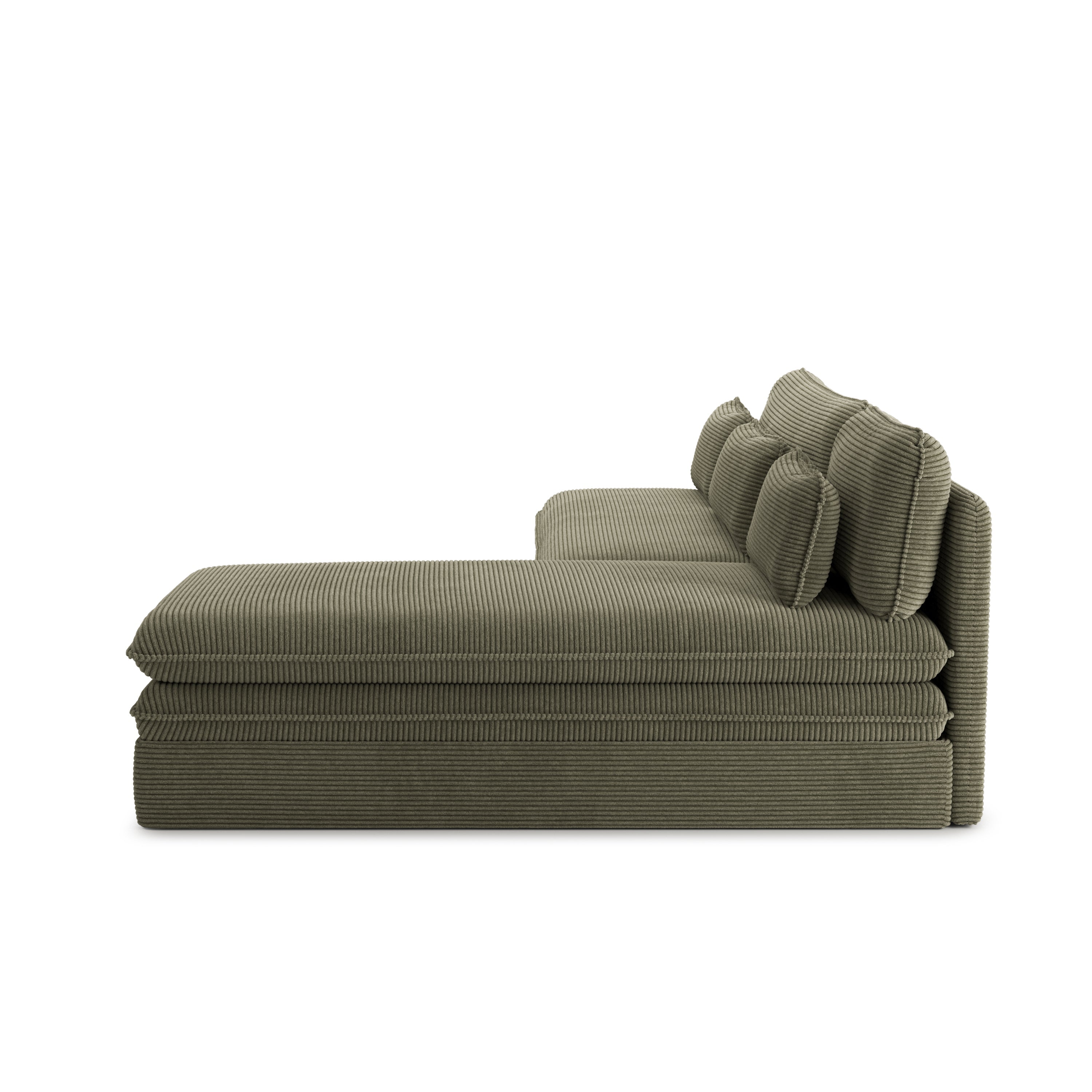 NOMA Reversible Convertible Corner Sofa – Green