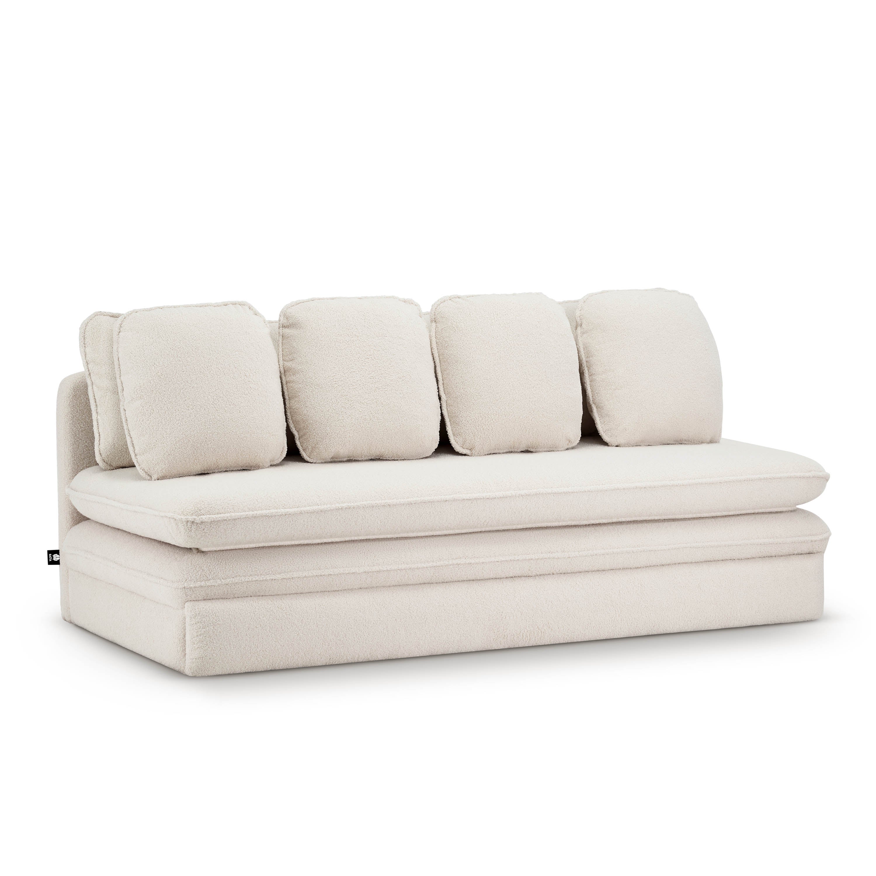 NOMA Upholstered Modular Sofa Bench – Greige