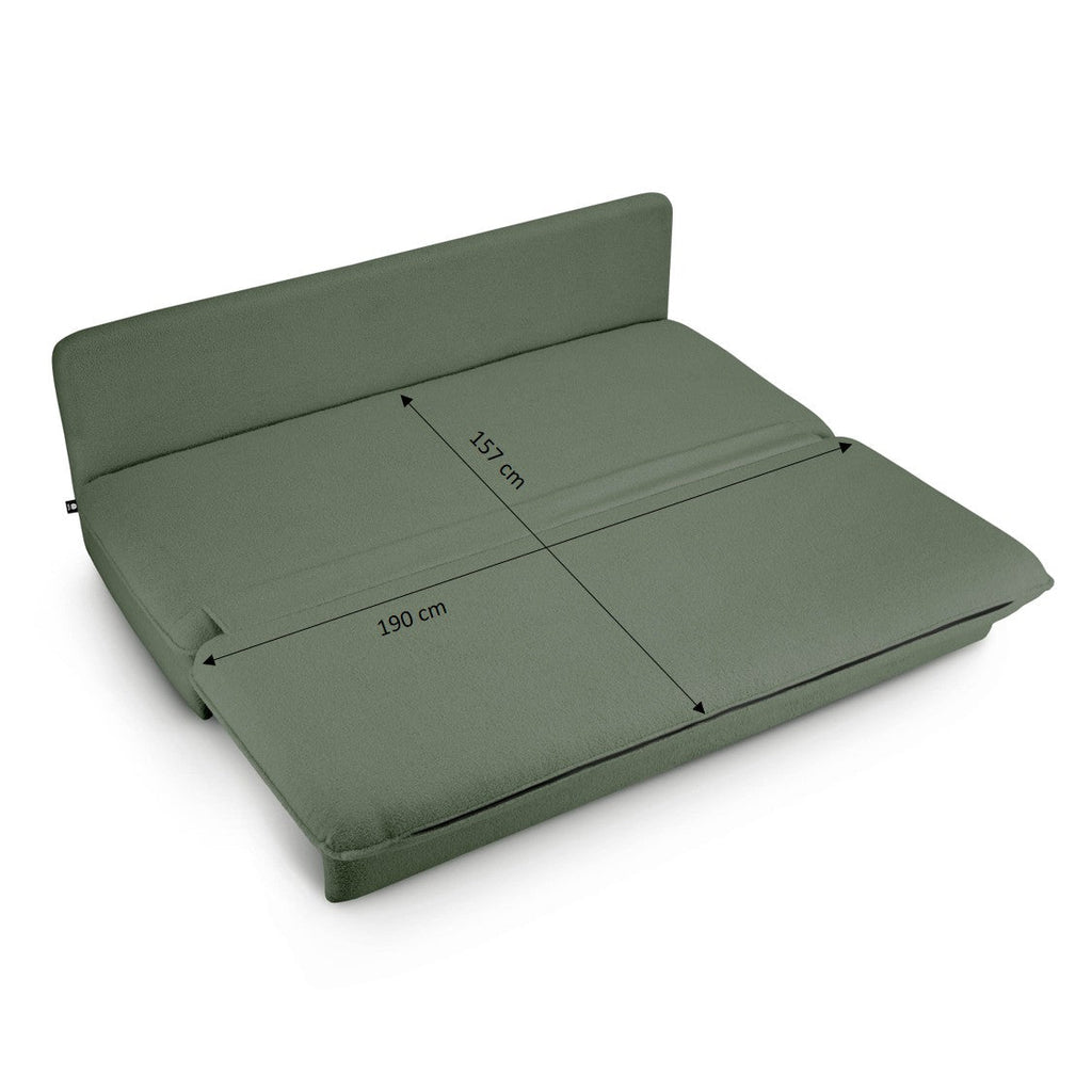 NOMA 3-Seater Convertible Sofa - Green