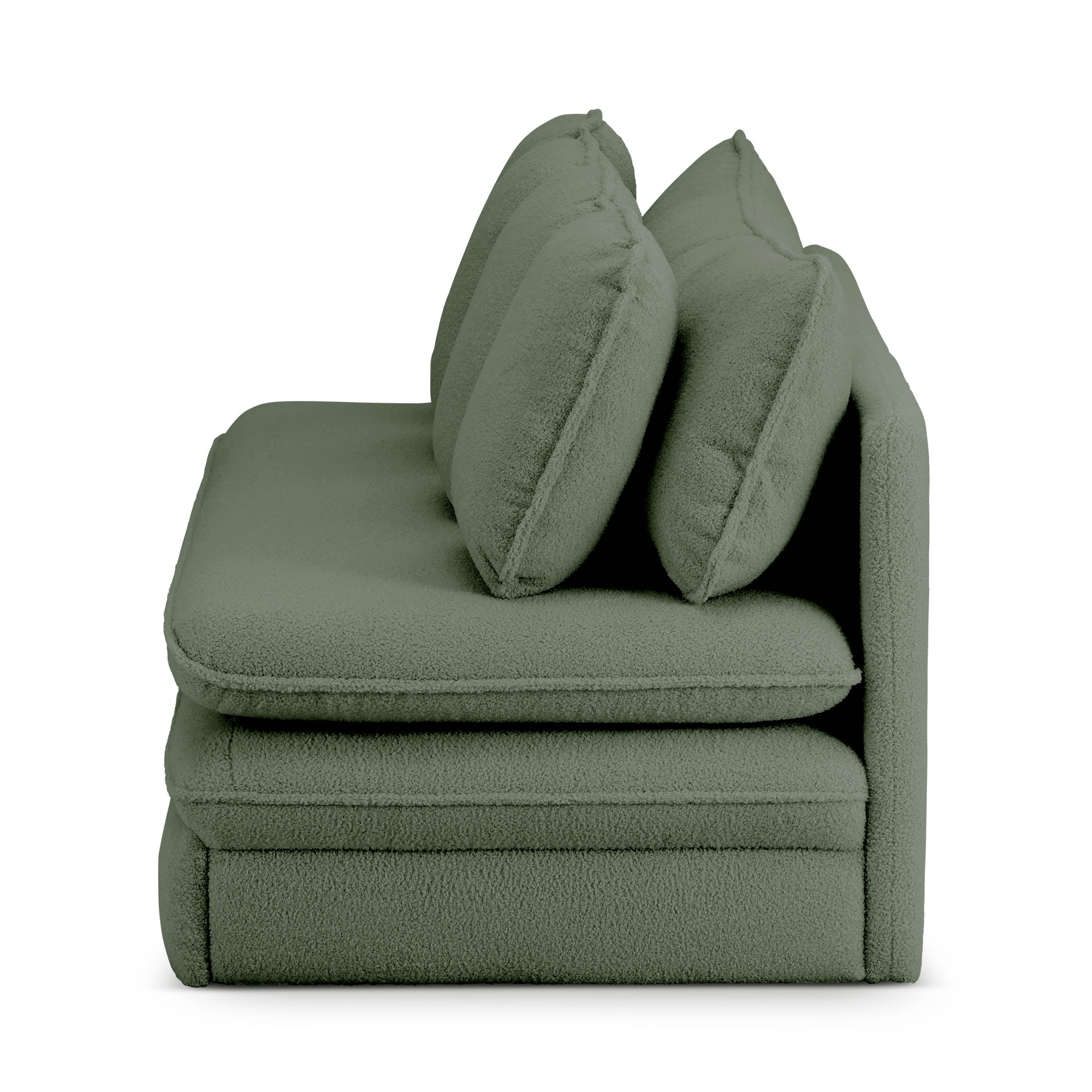 NOMA 3-Seater Convertible Sofa - Green