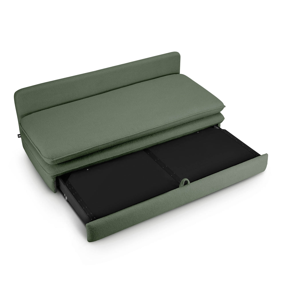 NOMA 3-Seater Convertible Sofa - Green