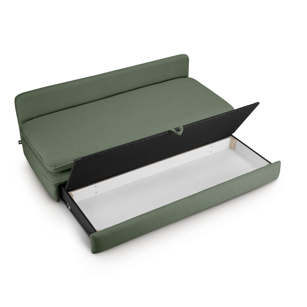 NOMA 3-Seater Convertible Sofa - Green
