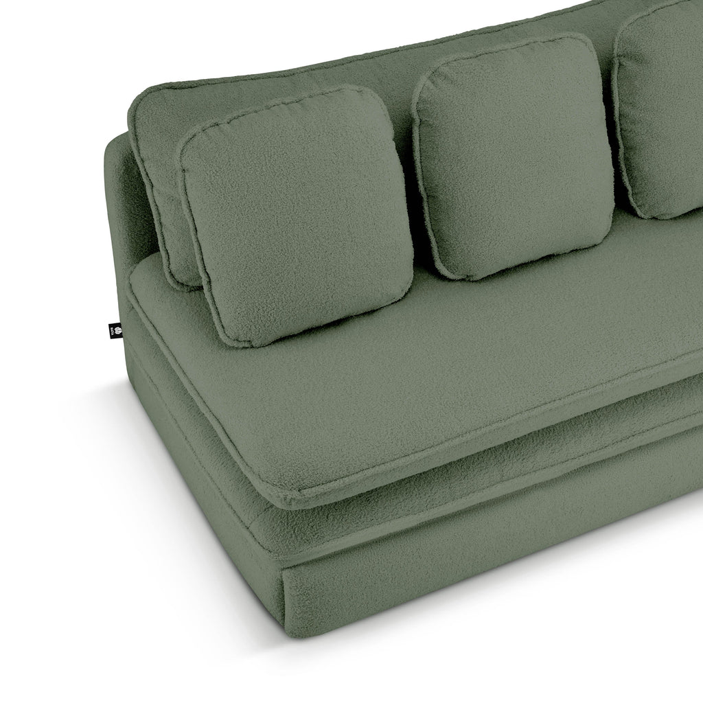 NOMA 3-Seater Convertible Sofa - Green