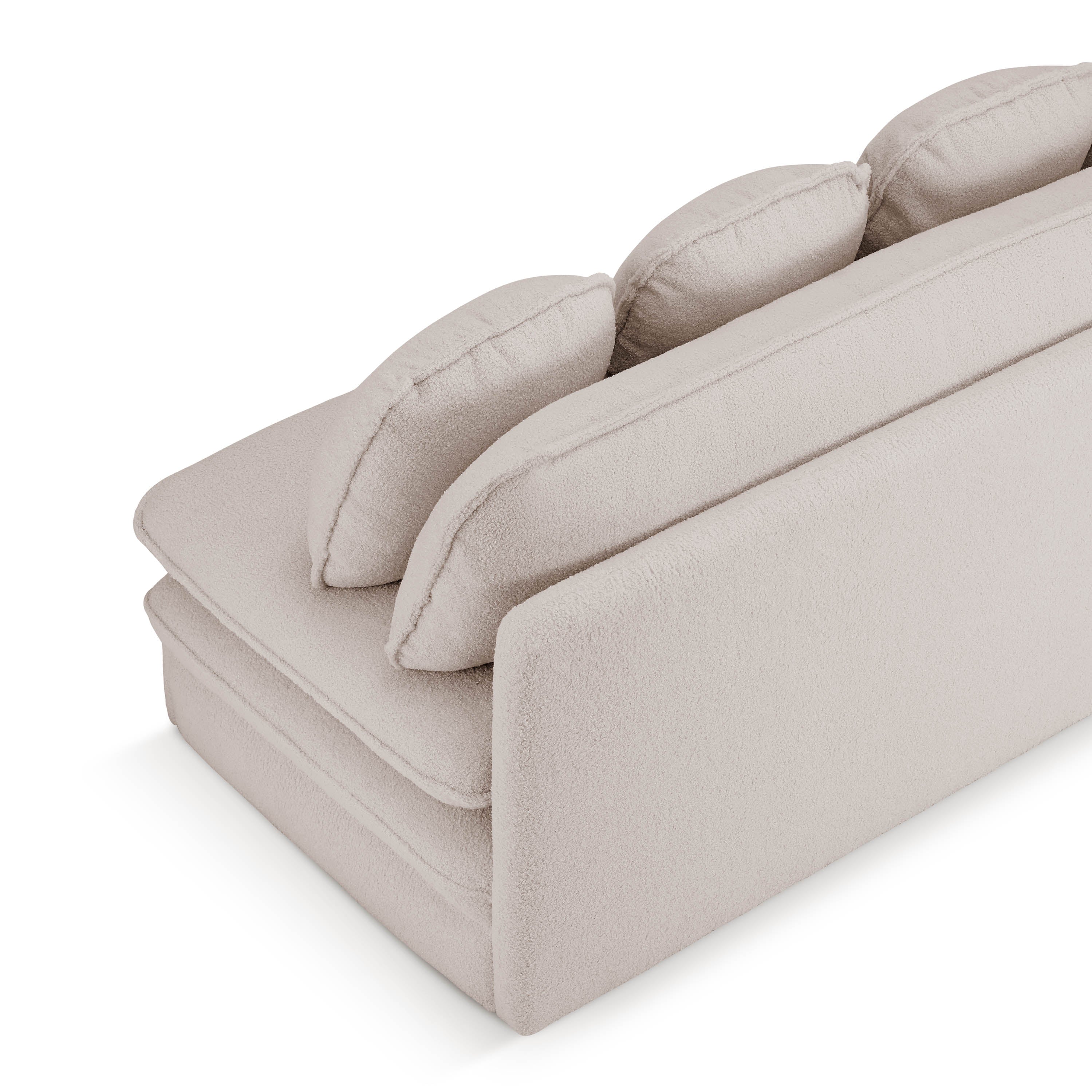 NOMA Upholstered Modular Sofa Bench – Taupe