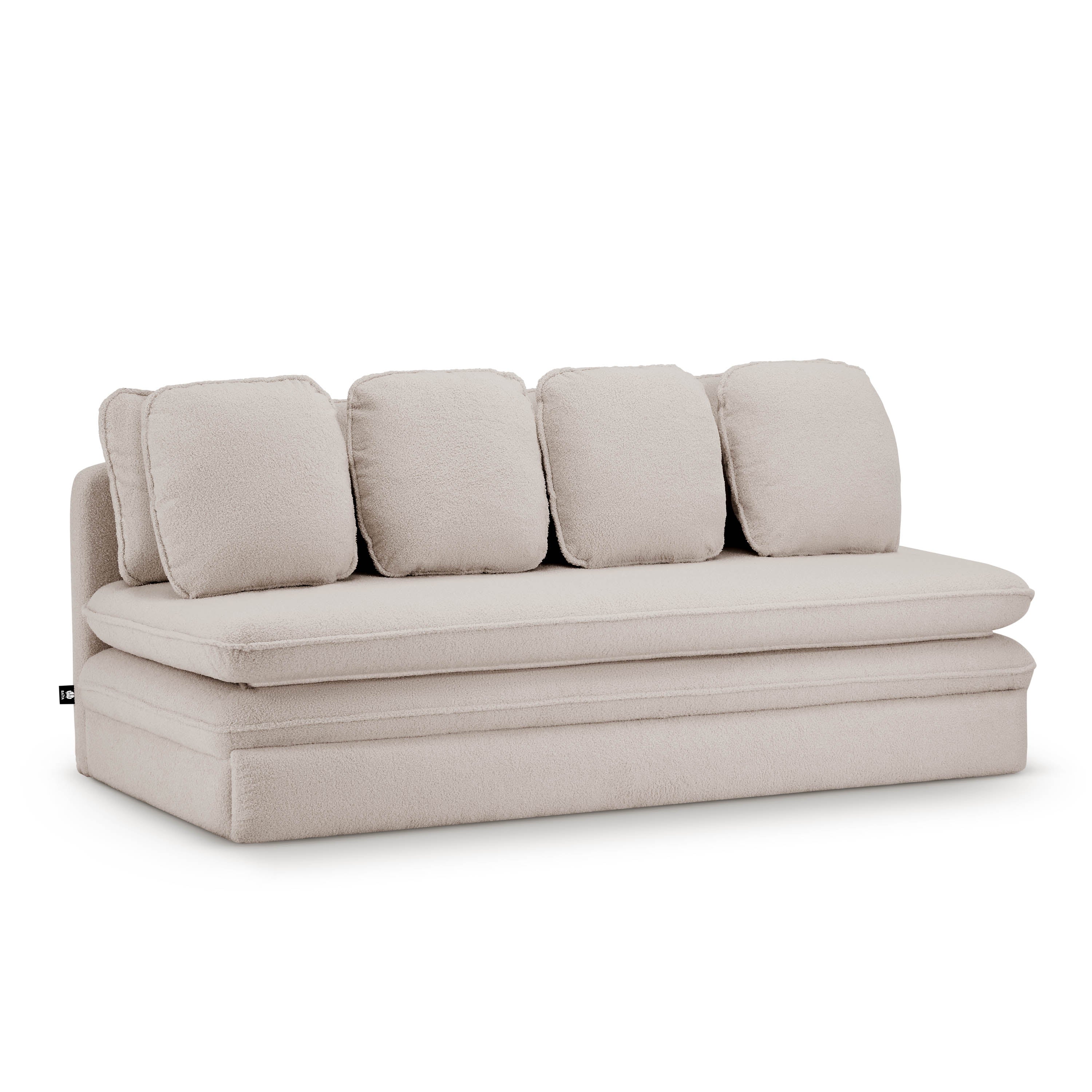 NOMA Upholstered Modular Sofa Bench – Taupe