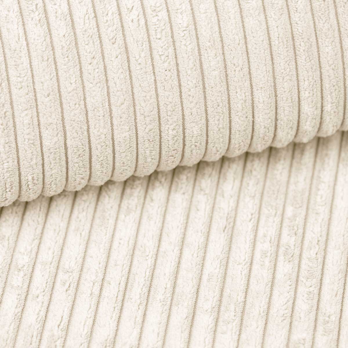 NOMA Corduroy Fabric Modular Sofa Bench – Beige