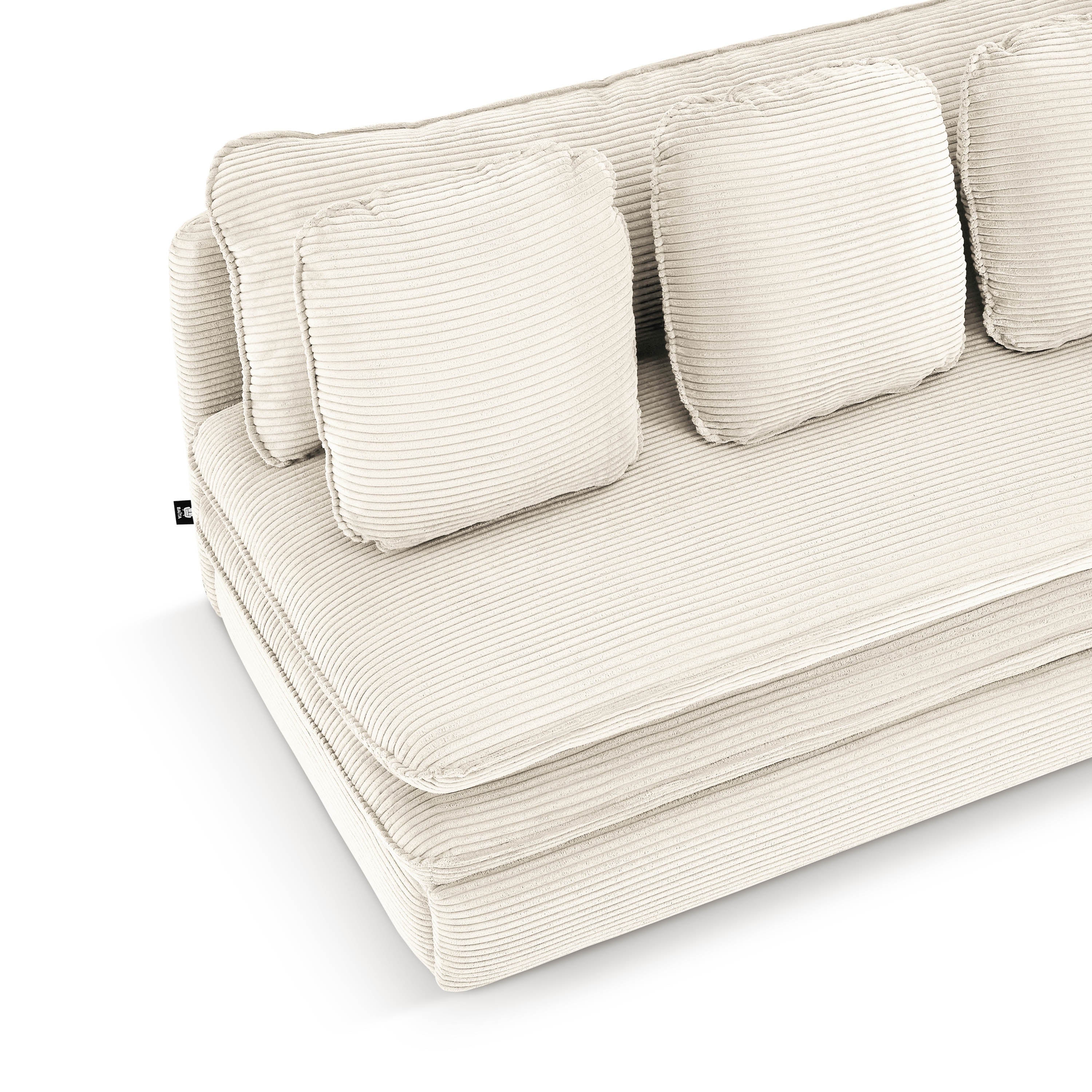 NOMA 3-Seater Convertible Sofa - Beige