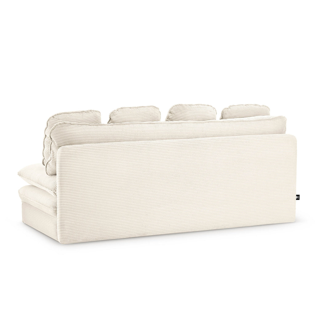 NOMA Corduroy Fabric Modular Sofa Bench – Beige